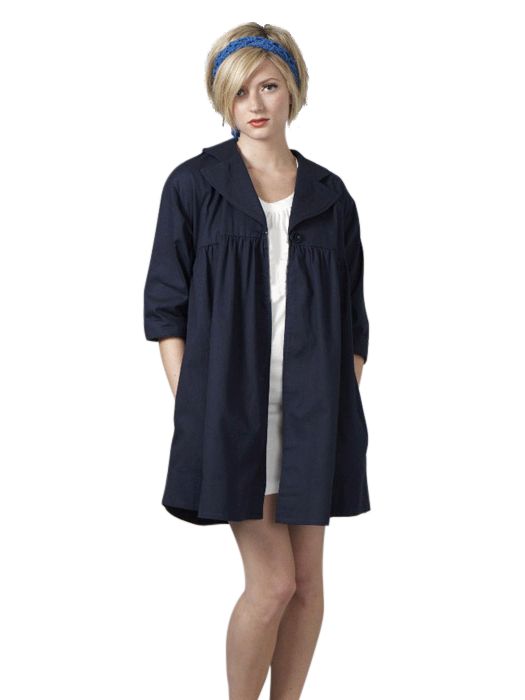 Emma Watson for People Tree Radcliffe frac34 Sleeve Jacket Navy blue 12