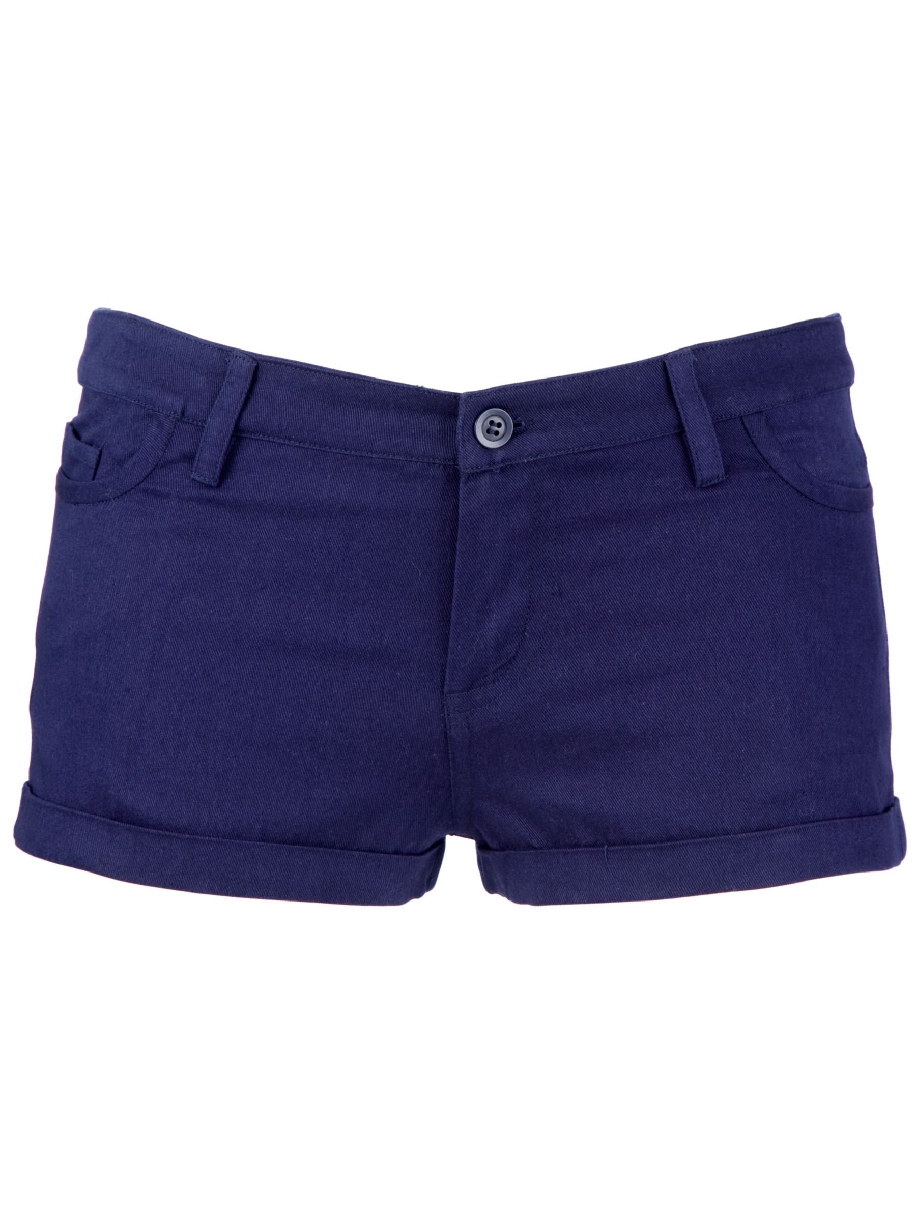Emma Watson for People Tree Cotton Twill Hotpants Navy blue 12