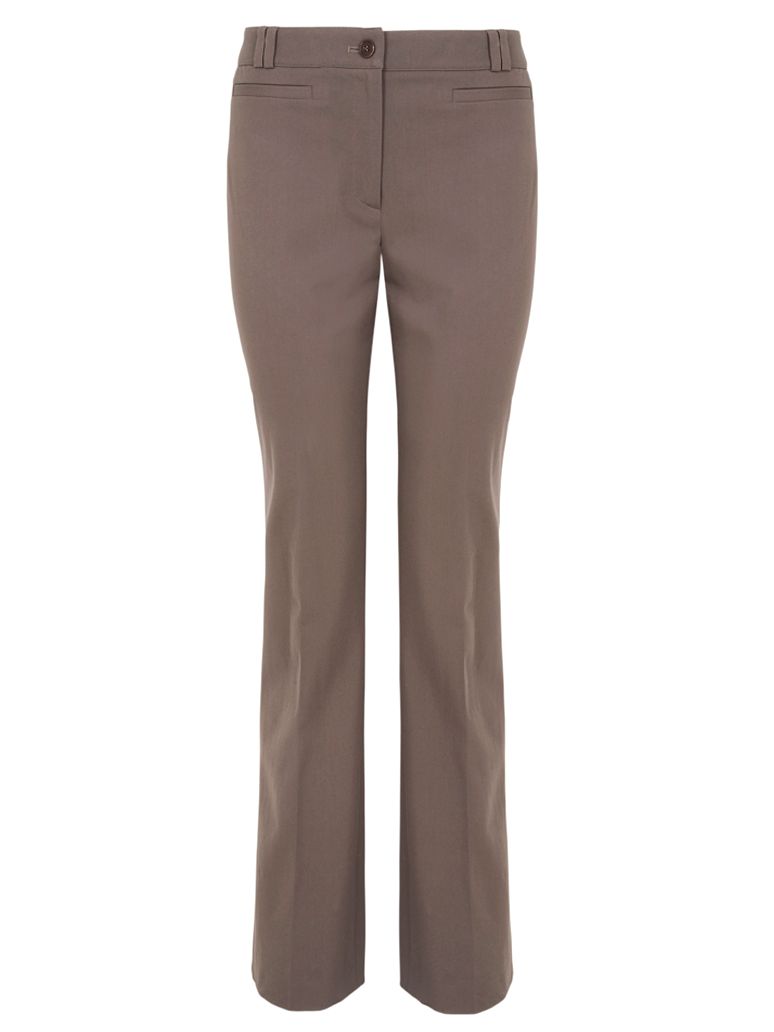 Jaeger Slim Leg Trousers, Mole , 10