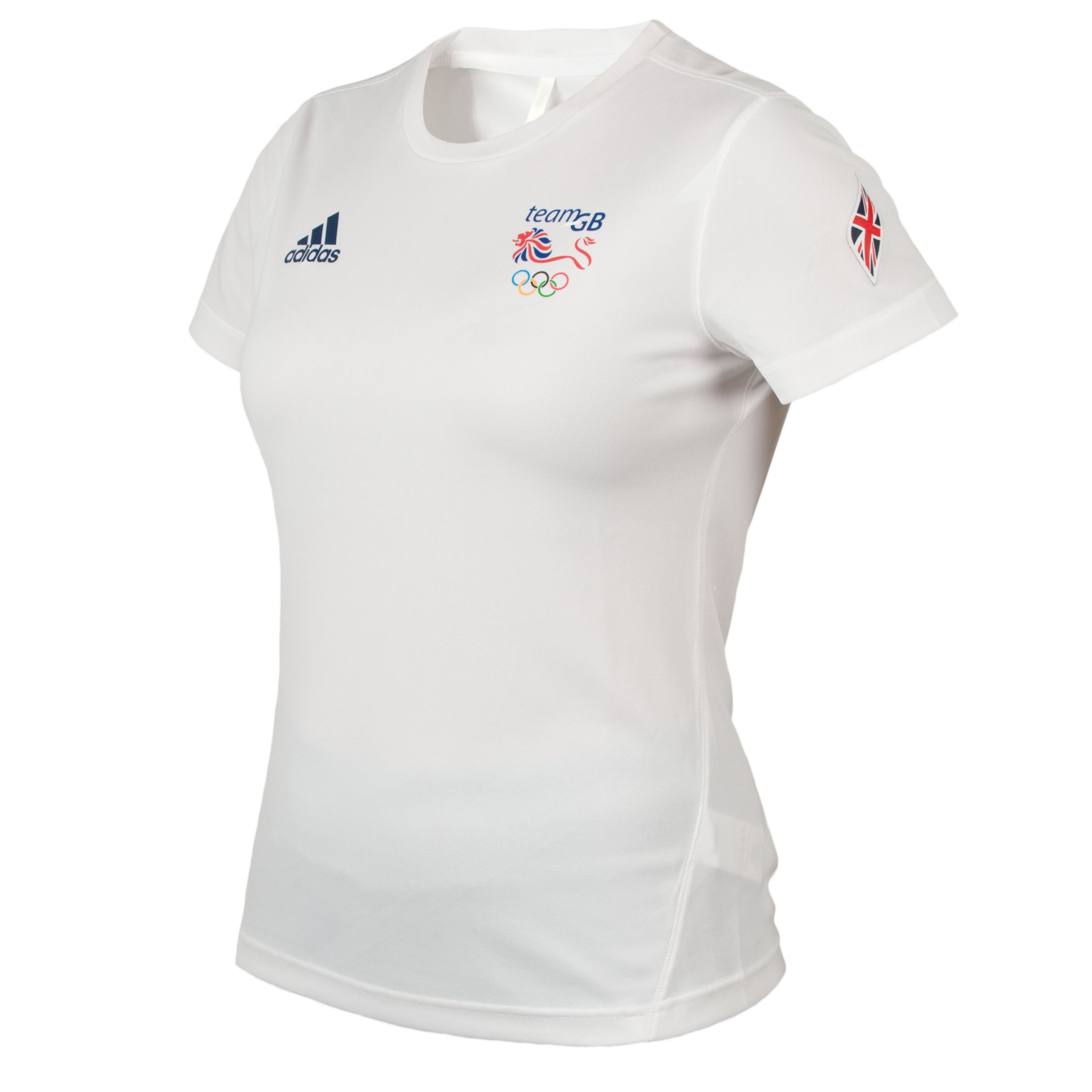 Adidas Team GB Women's Functional Short Sleeve T-Shirt, White, L