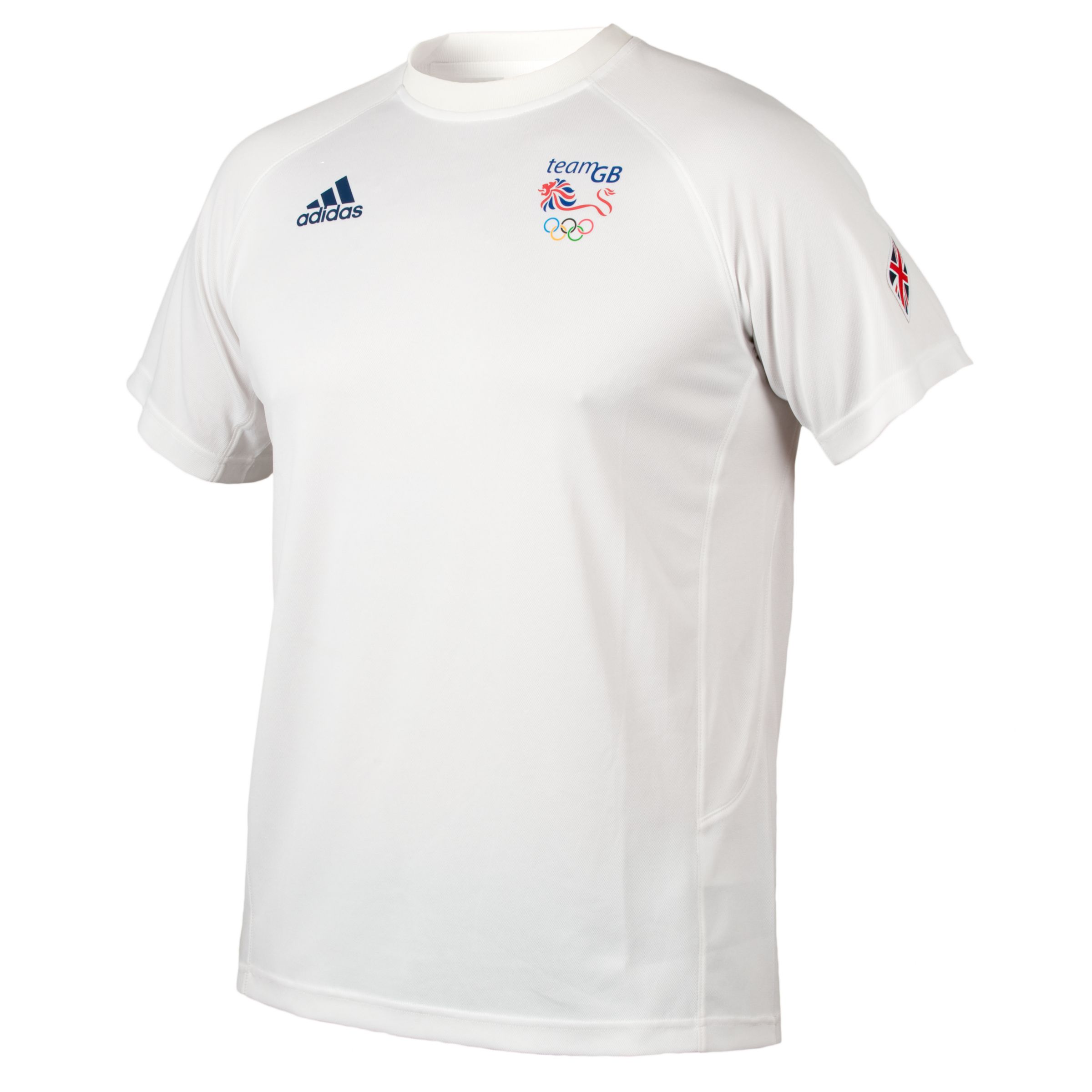 Adidas Team GB Men's Functional Short Sleeve T-Shirt, White, XL