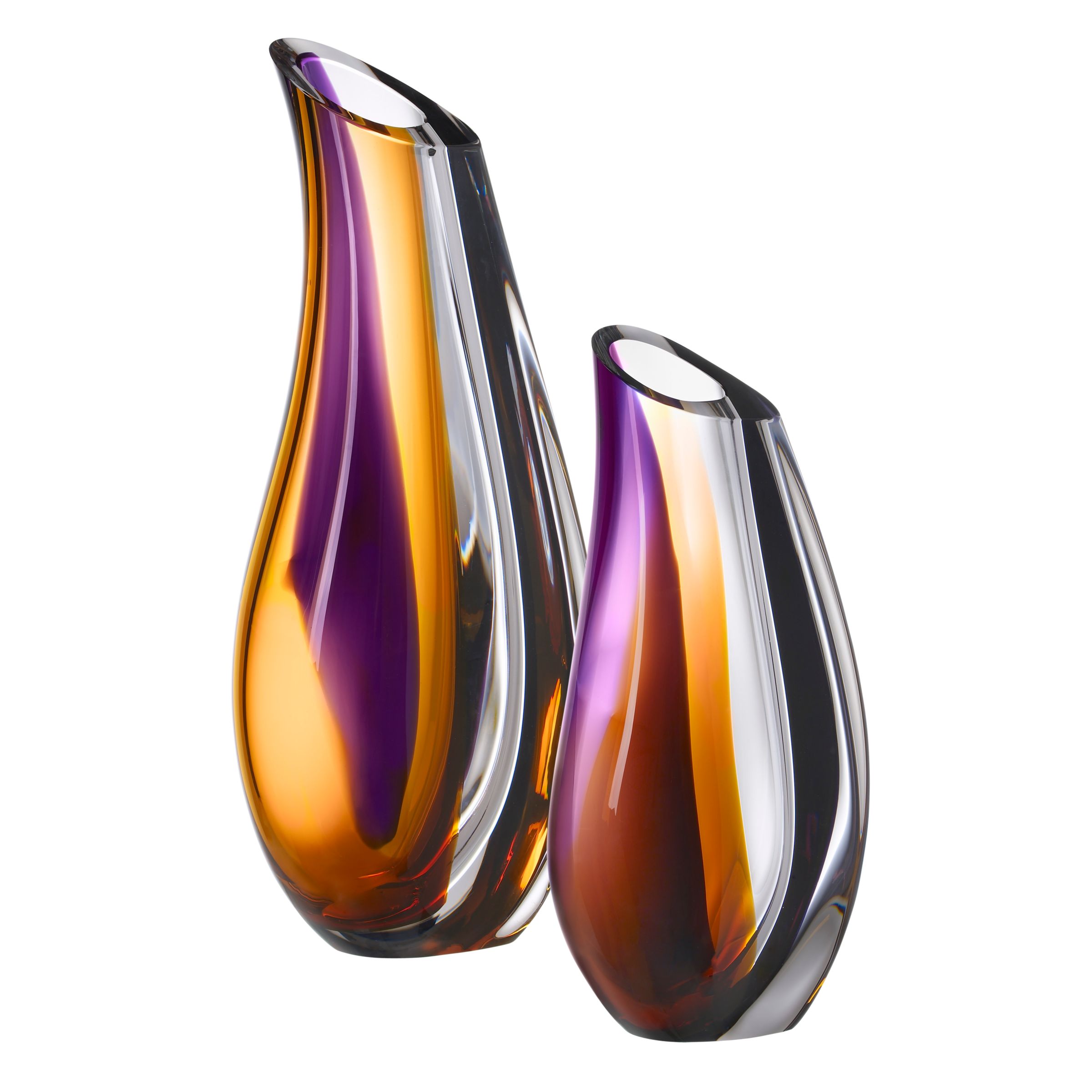 Kosta Boda Orchid Vase, H37cm at John Lewis