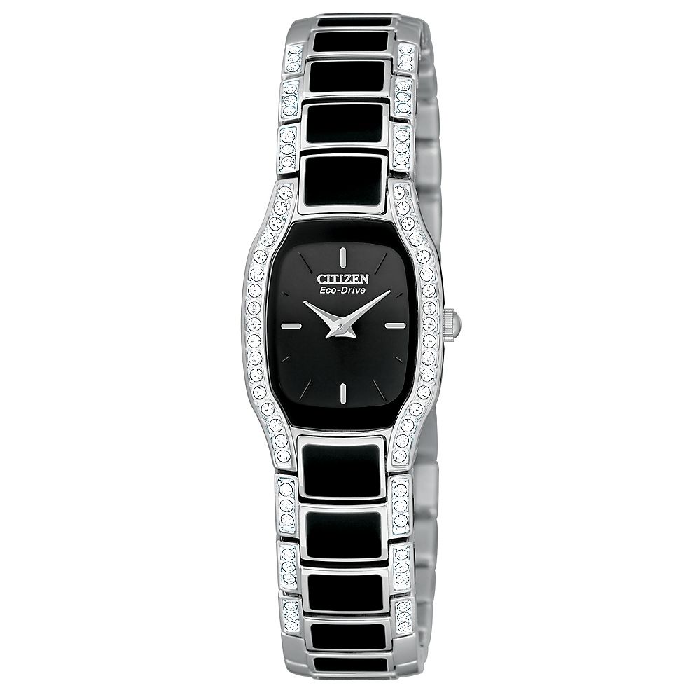 Citizen EW9780-57E Women's Black Resin Watch at John Lewis