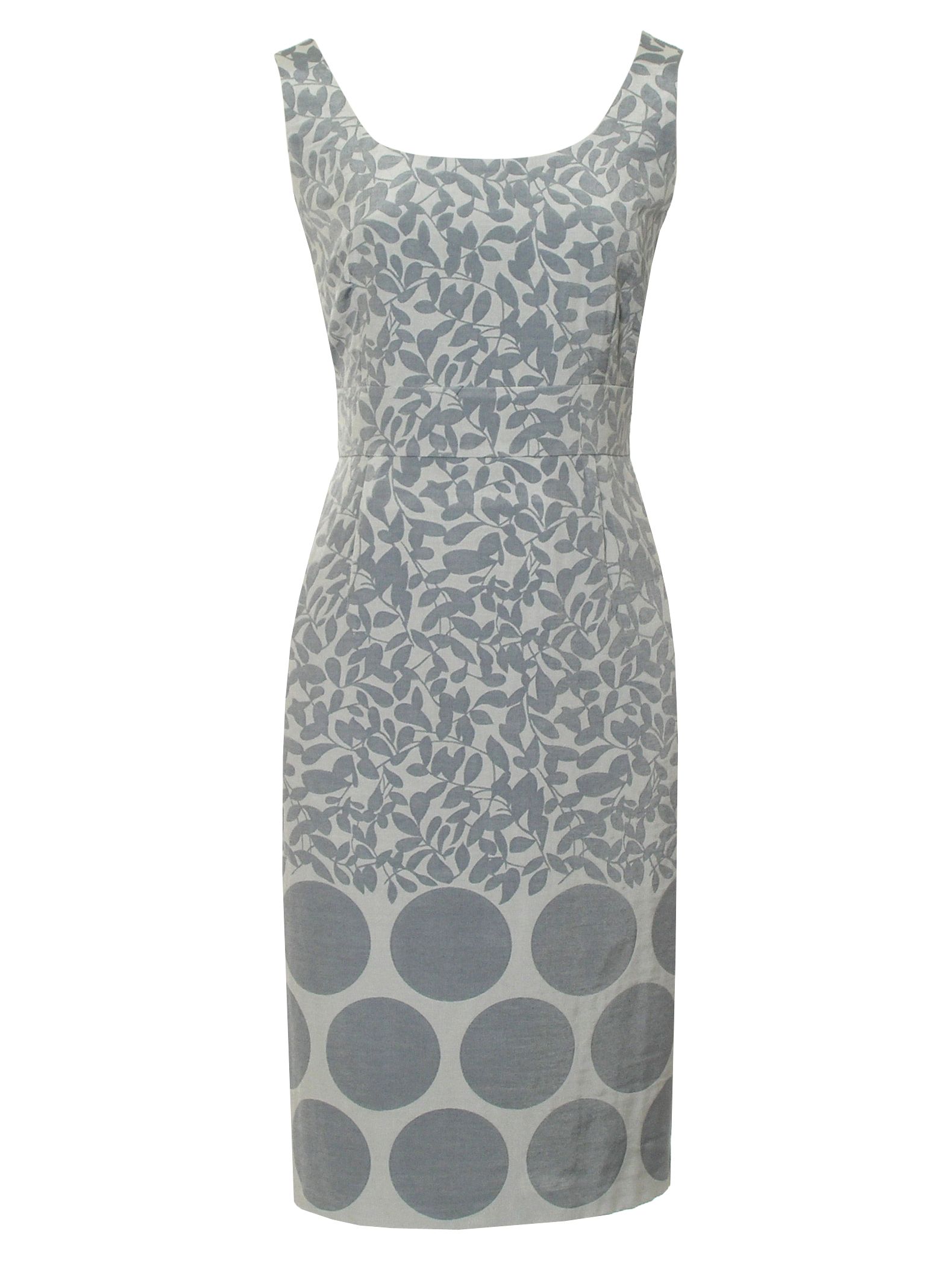 Kaliko Jacquard Shift Dress, Grey Mist
