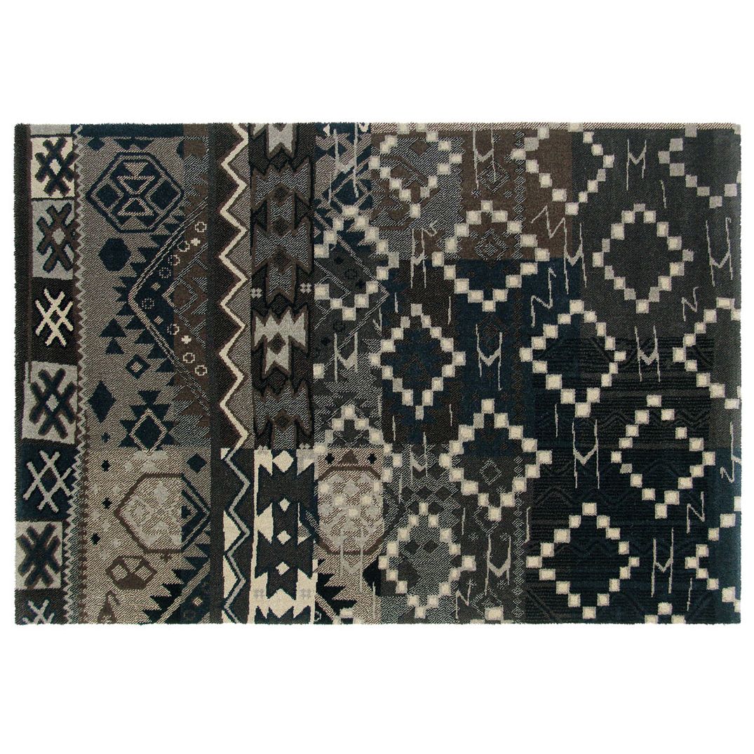 Fusion Merge Rug, Steel, L230 x W160cm at John Lewis