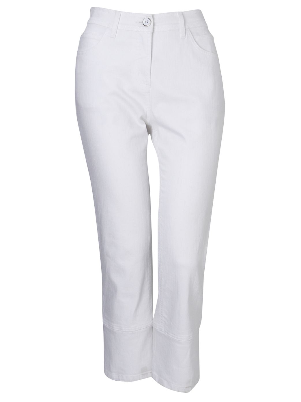 Viyella Crop Jeans, White