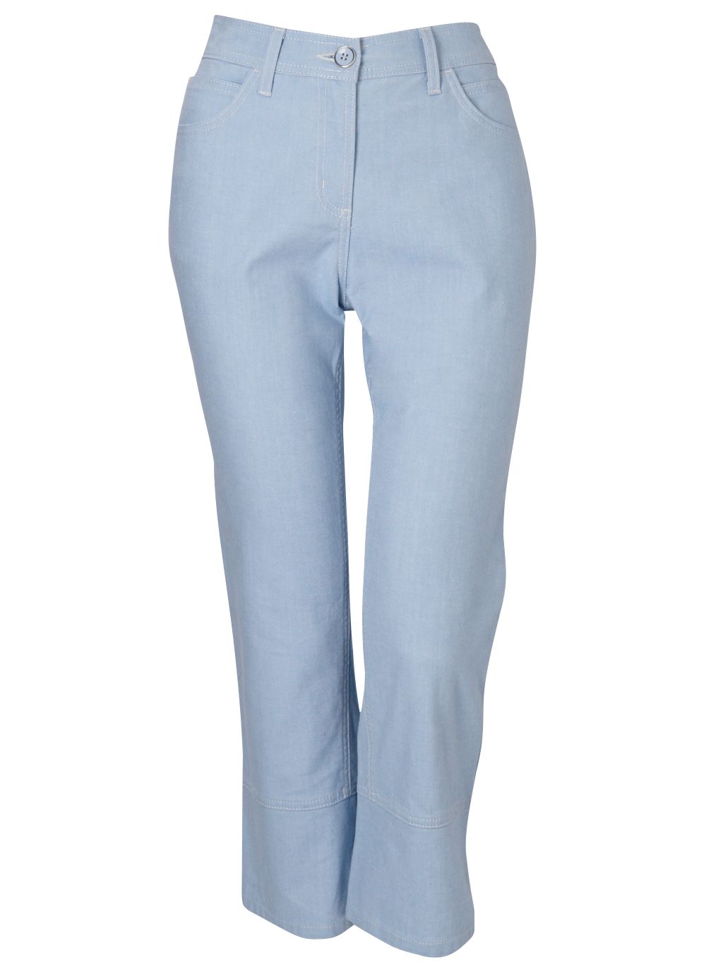 Viyella Crop Jeans, Pale blue