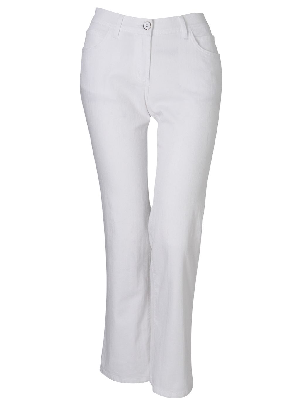 Viyella Petite Twill Jeans, White