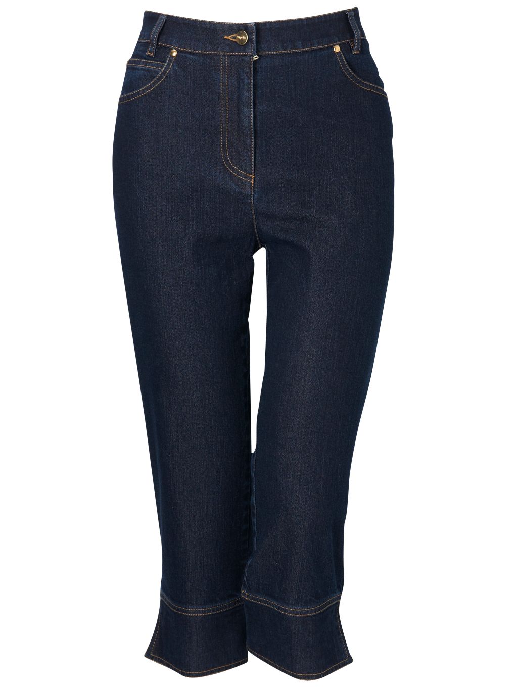 Viyella Denim Cropped Jeans, Indigo