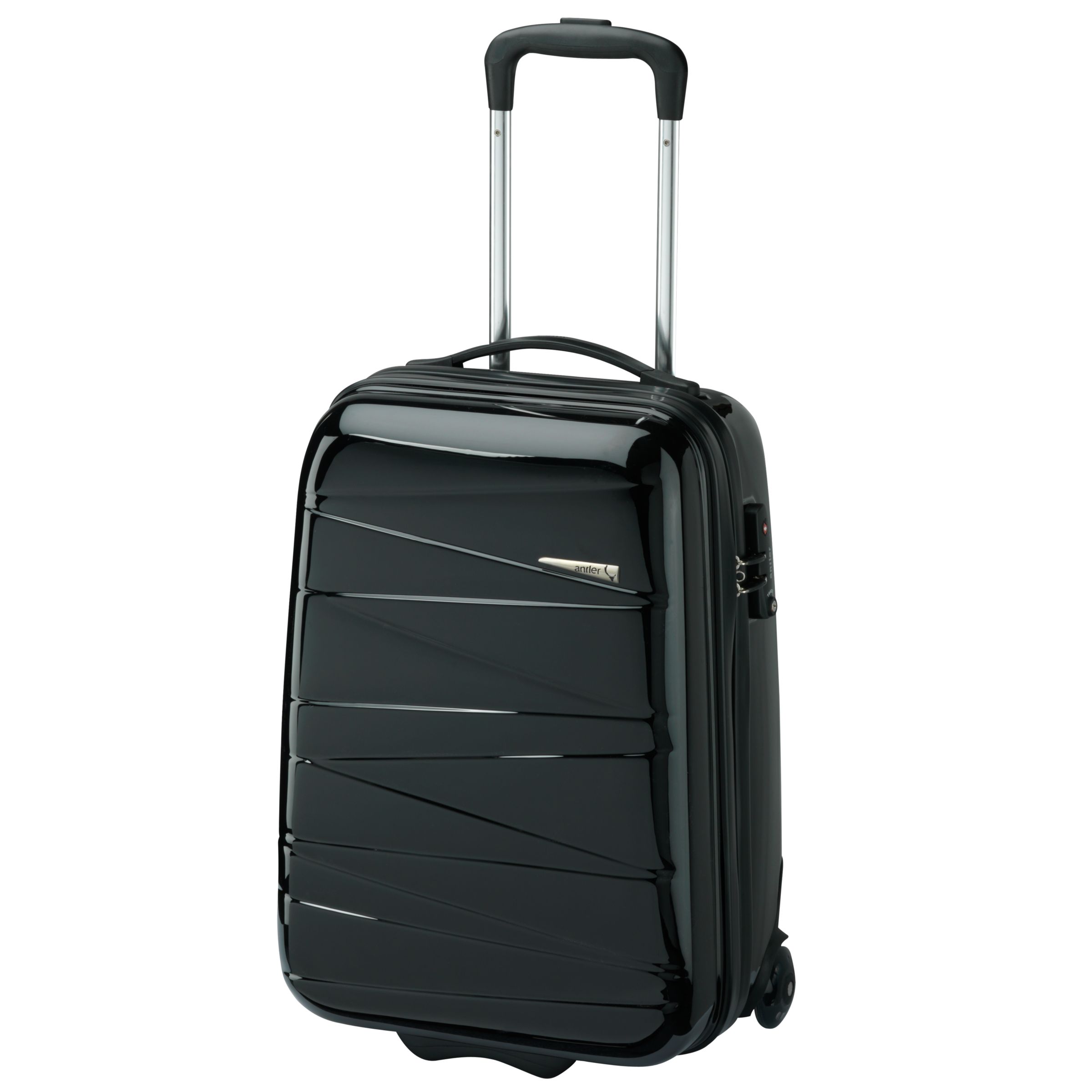 Antler Pleats Trolley Cases, Black, S