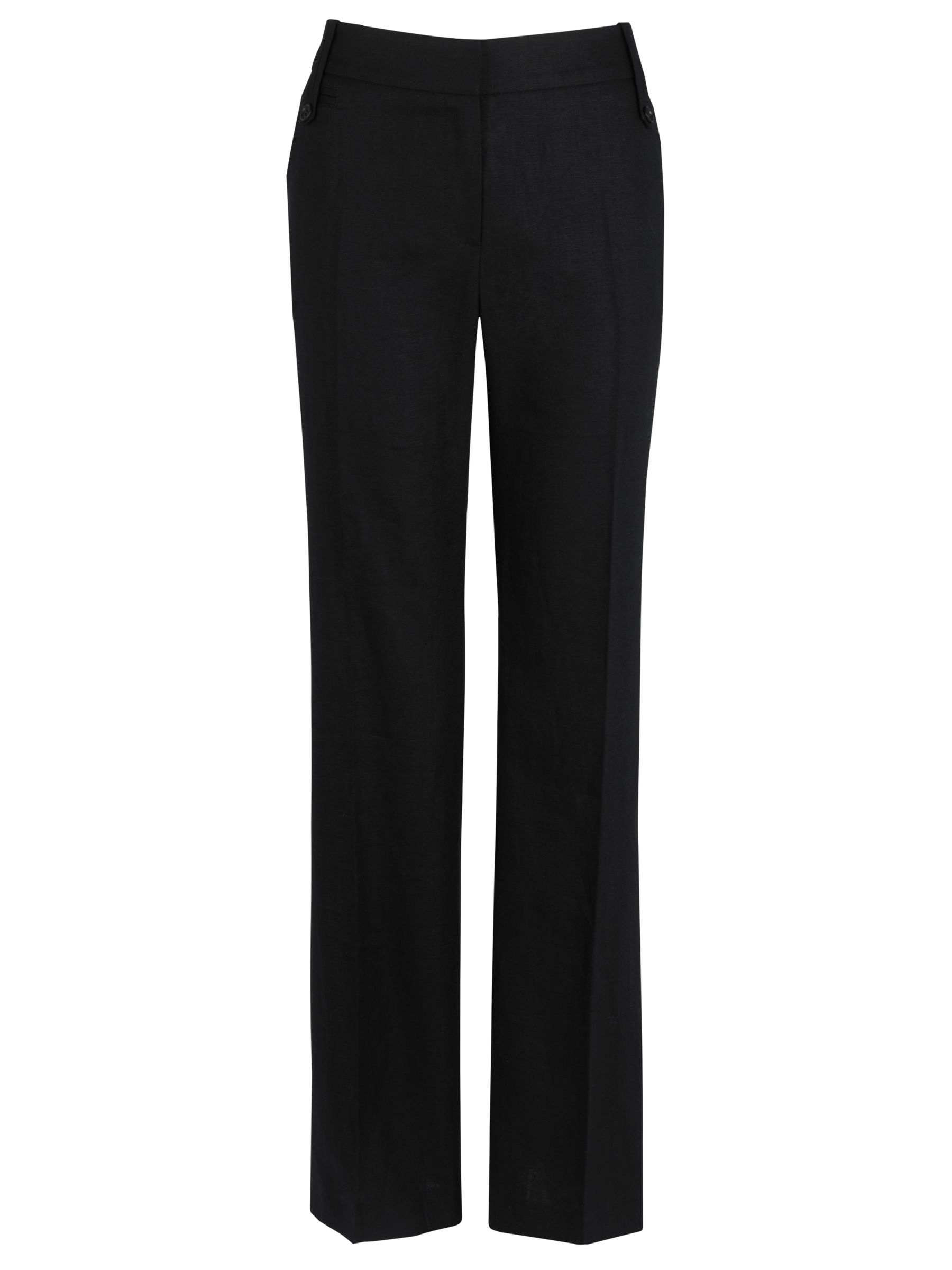 Planet Linen Trousers (Standard Length), Black