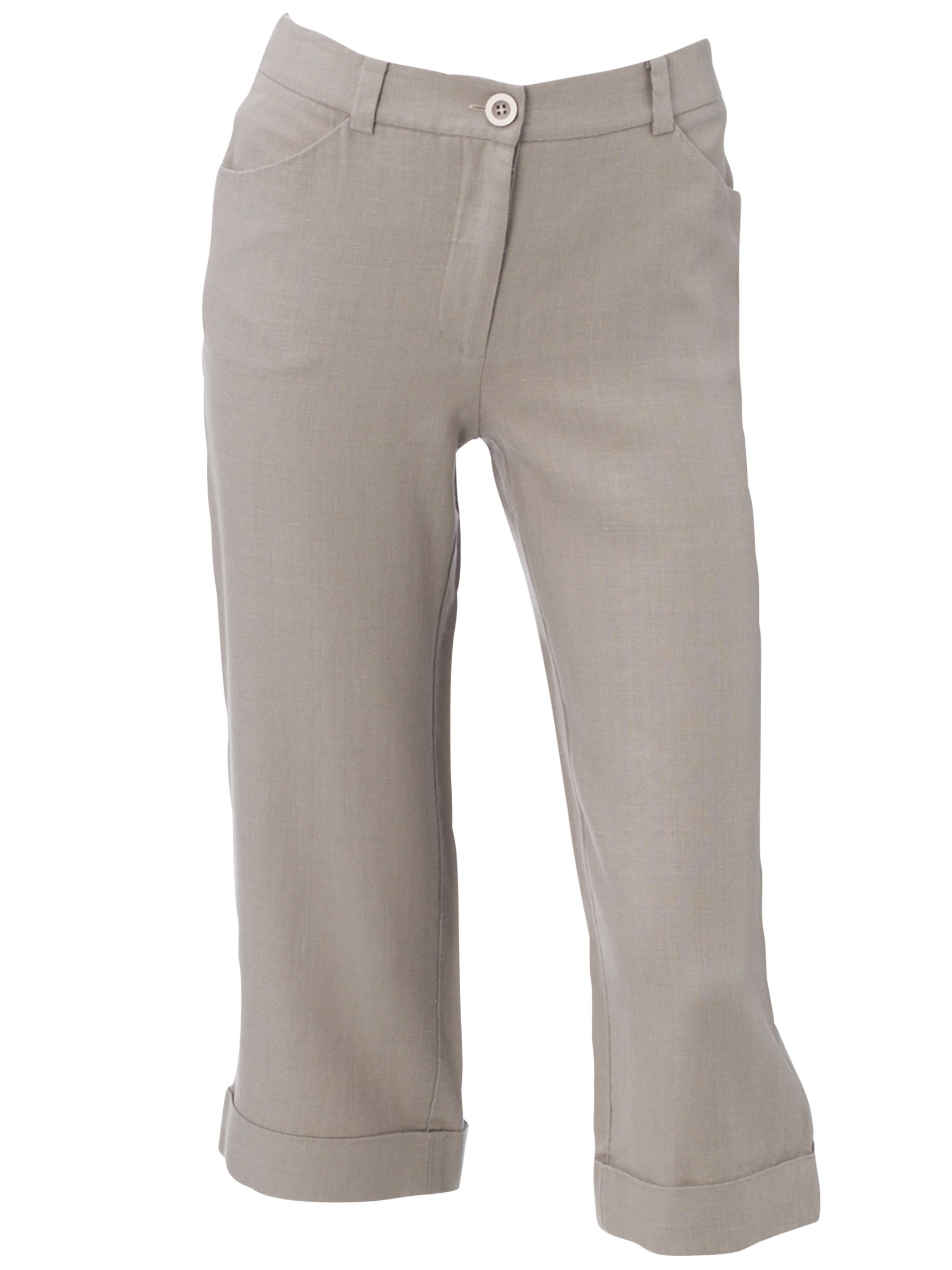 Hobbs Cropped Wilton Trousers, Elephant