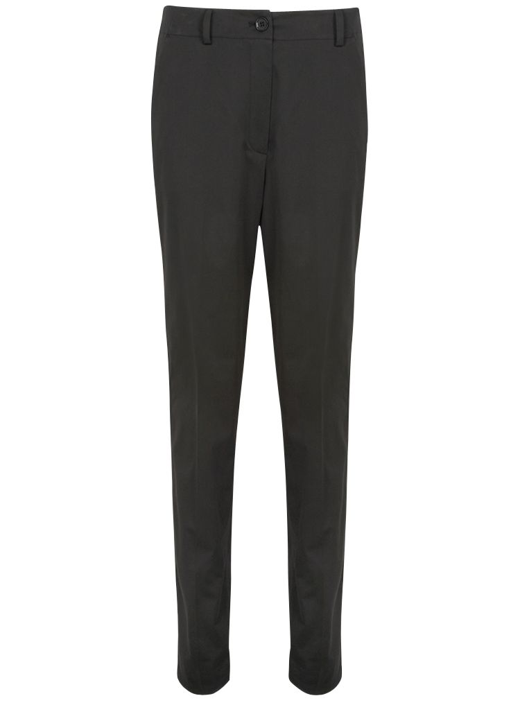 Jaeger Cropped Satin Trousers, Black