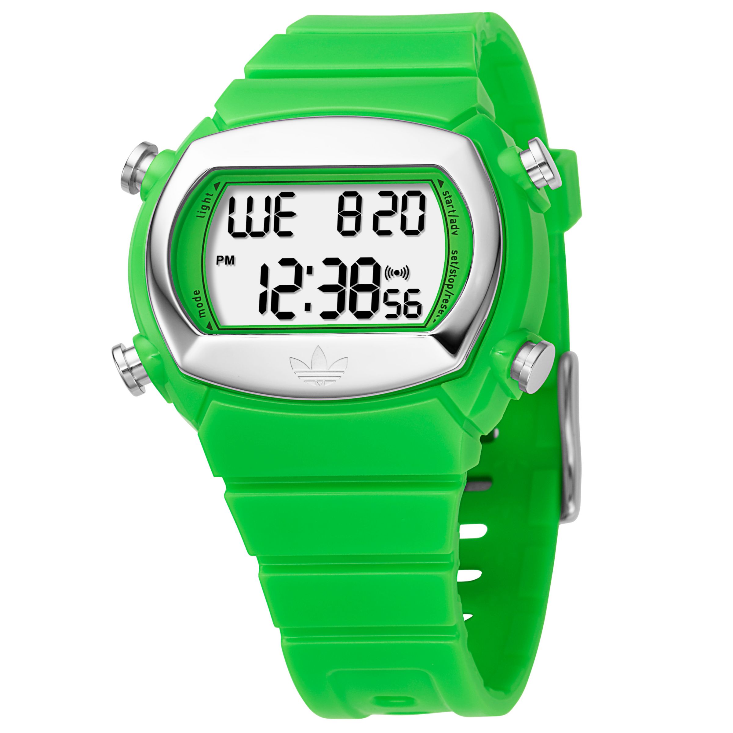 Adidas Originals ADH6037 Digital Chronograph Rubber Strap Watch Green