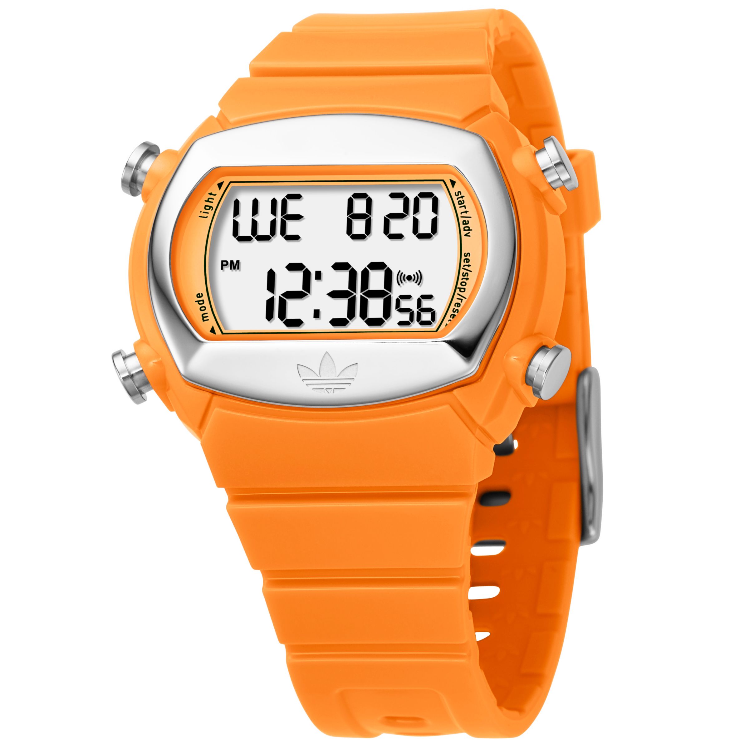 Adidas Originals ADH6037 Digital Chronograph Rubber Strap Watch Orange