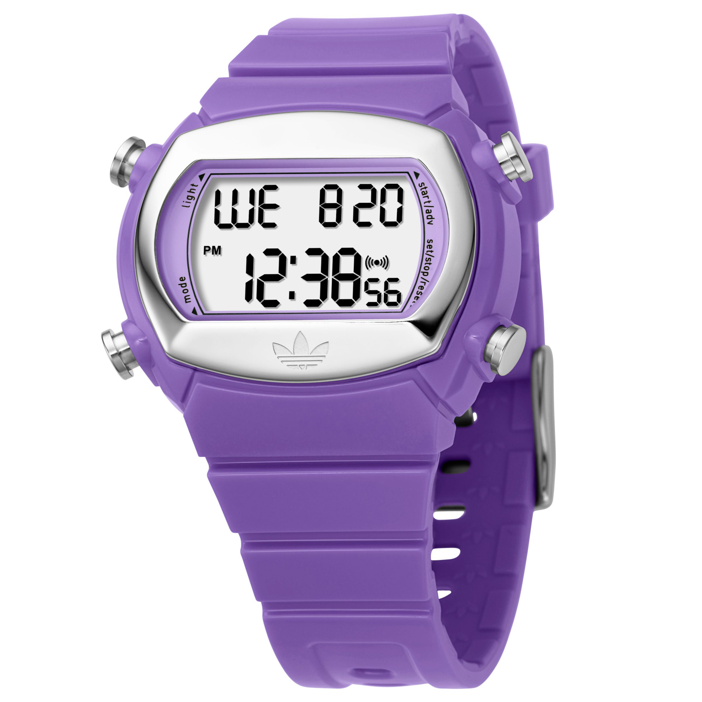 Adidas Originals ADH6037 Digital Chronograph Rubber Strap Watch Purple