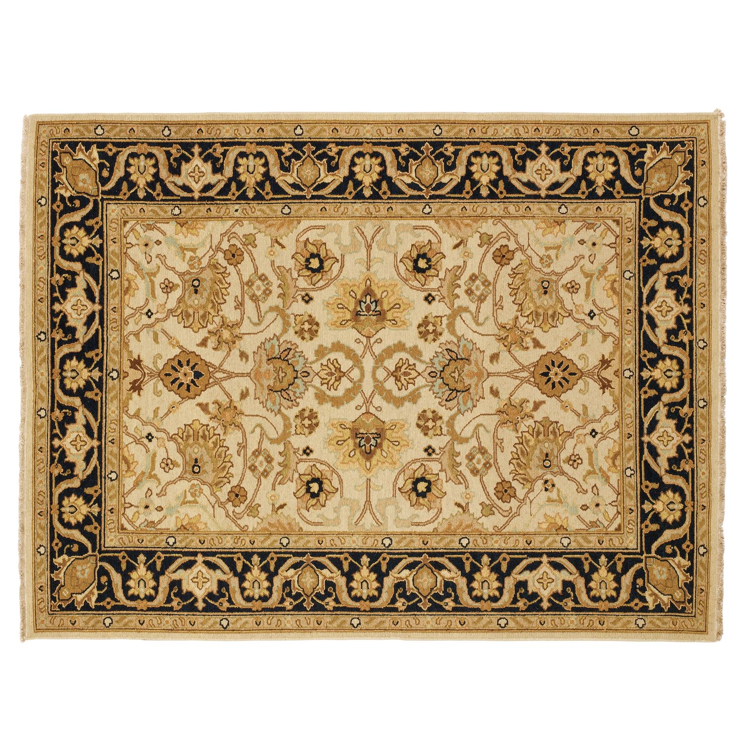 Soumac Elvedon Rugs, Ivory/Blue at John Lewis