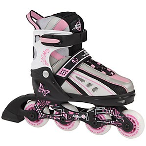Stateside Skates Vortex Inline Skates, Pink/Grey/Black, L