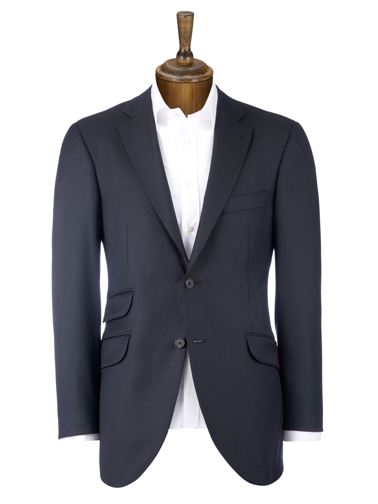 Hackett London Pure Wool Suit Jacket, Navy at John Lewis