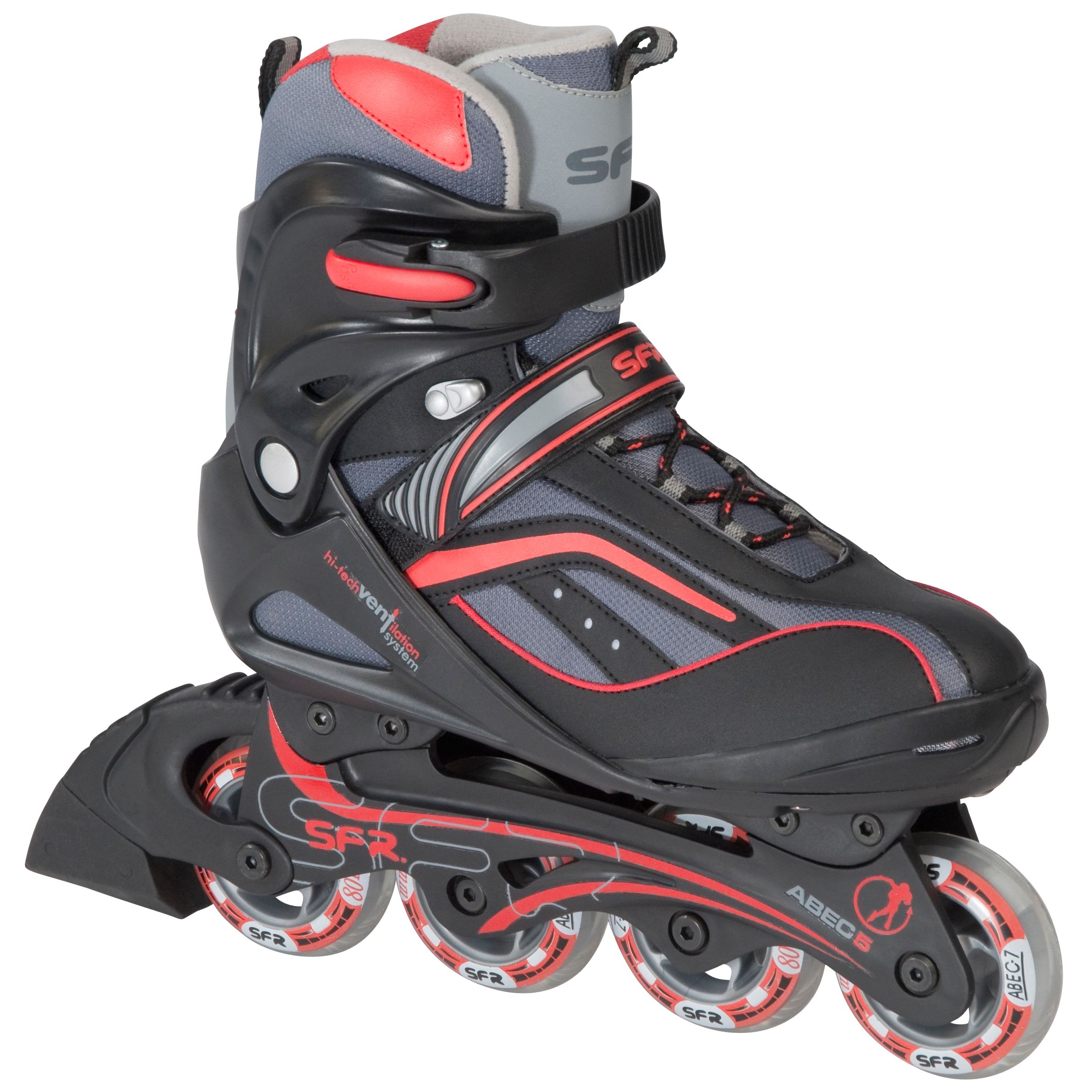 Stateside Manhattan Unisex Skates, Red/Black, 6