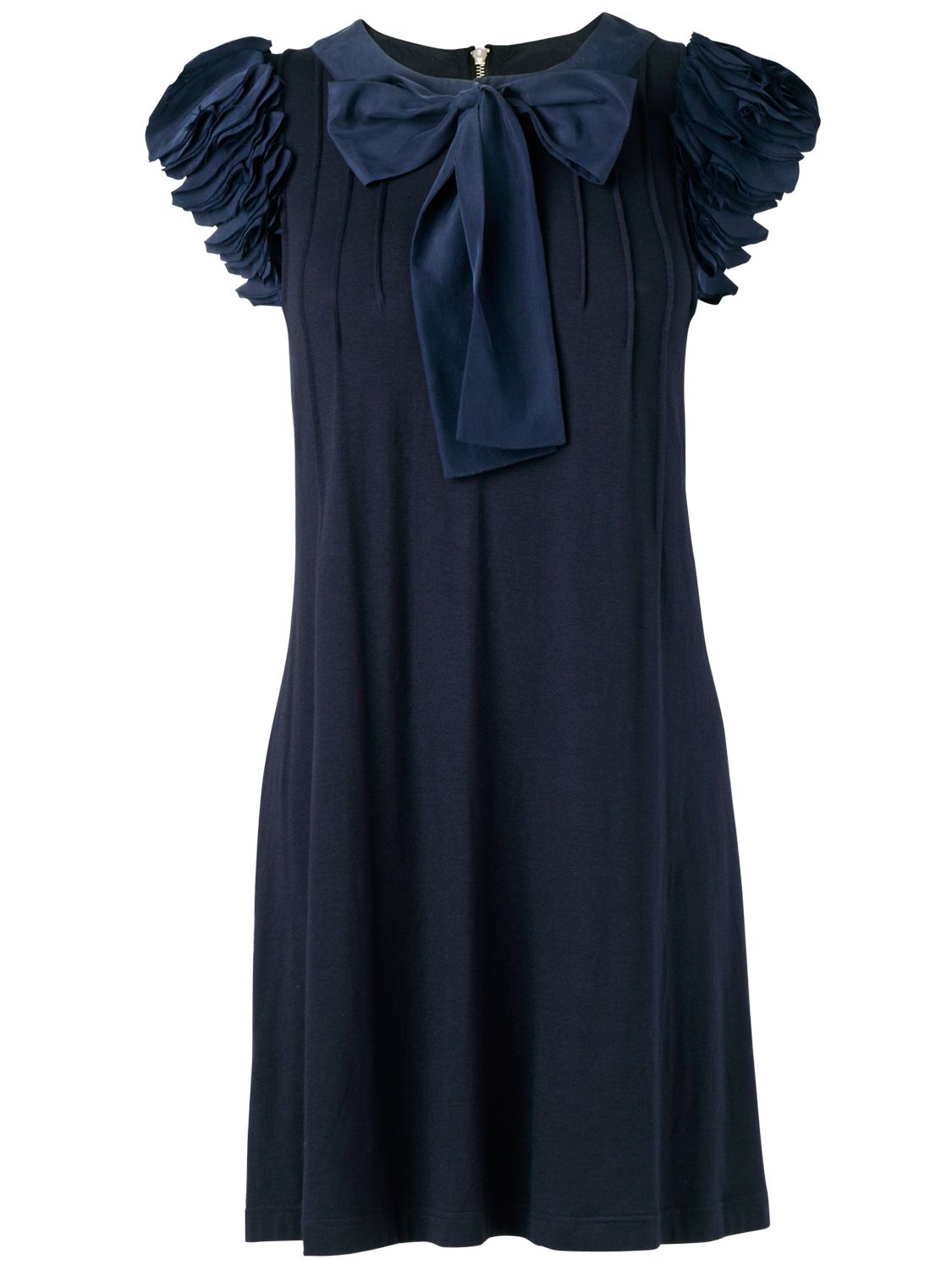 Phase Eight Queen Jersey Dress, Navy blue, 8