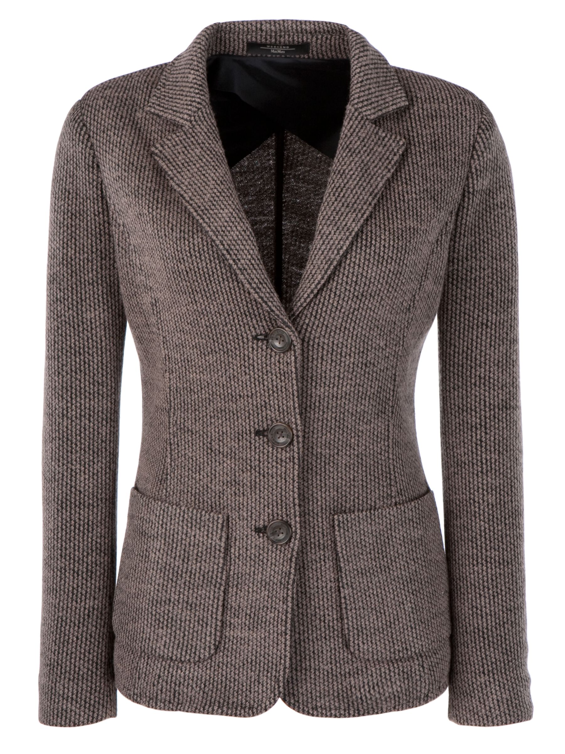 Weekend by MaxMara Pietre Smart Knit Jacket, Natural, S at John Lewis
