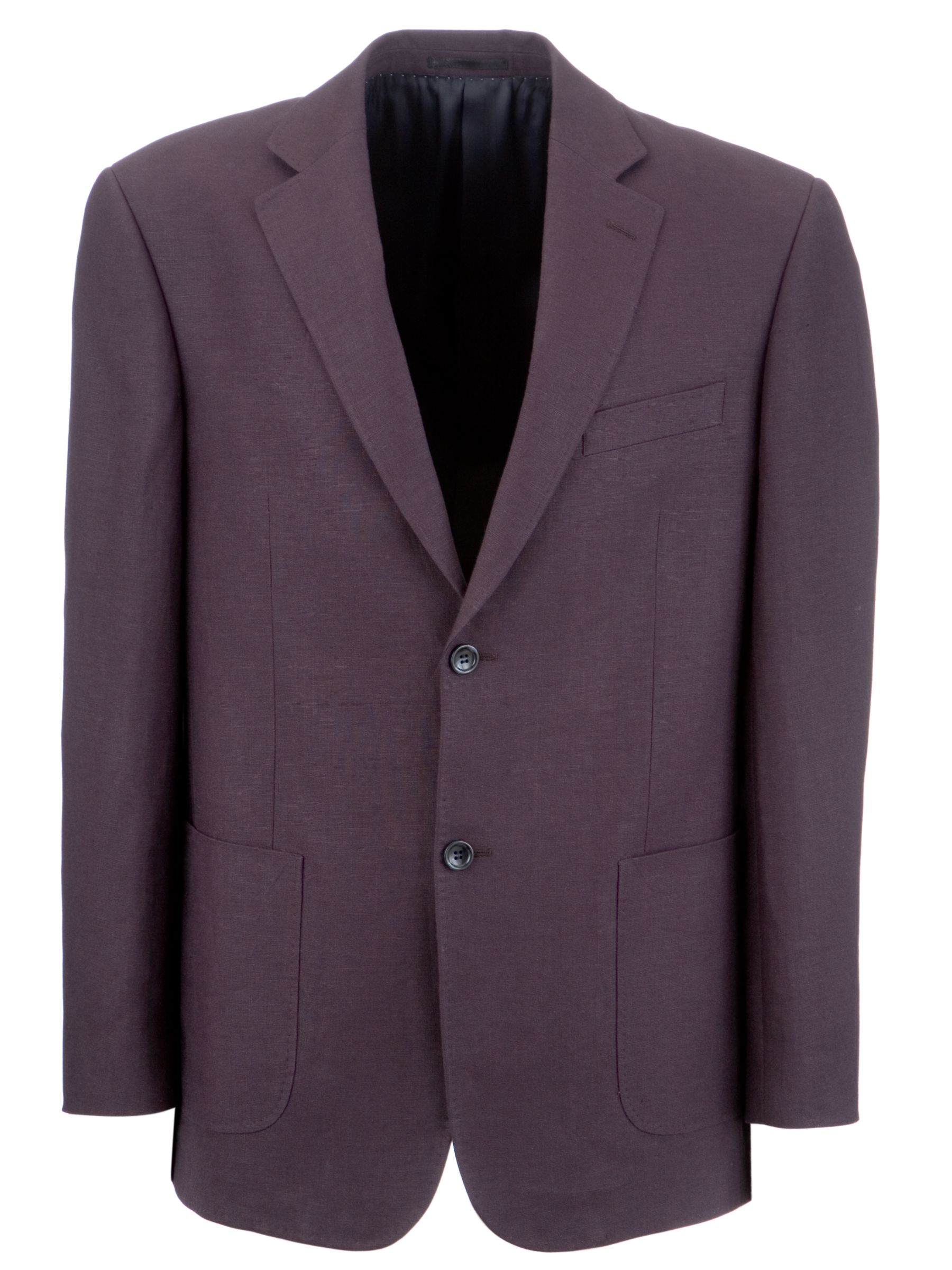 John Lewis Men Organic Linen Single Breast Suit Jacket Navy 42L