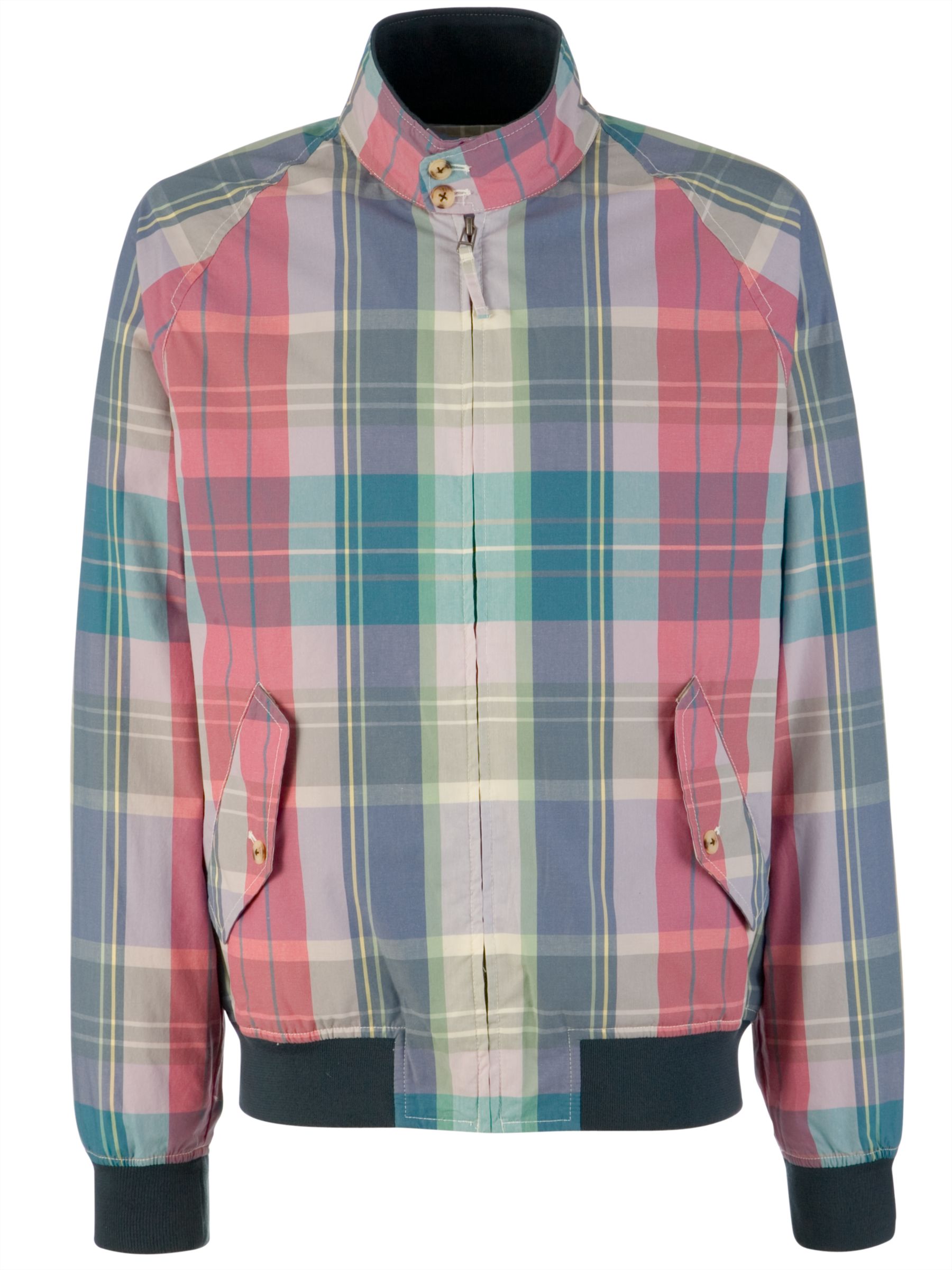 Gant Miami Madras Check Jacket, Multicoloured at John Lewis