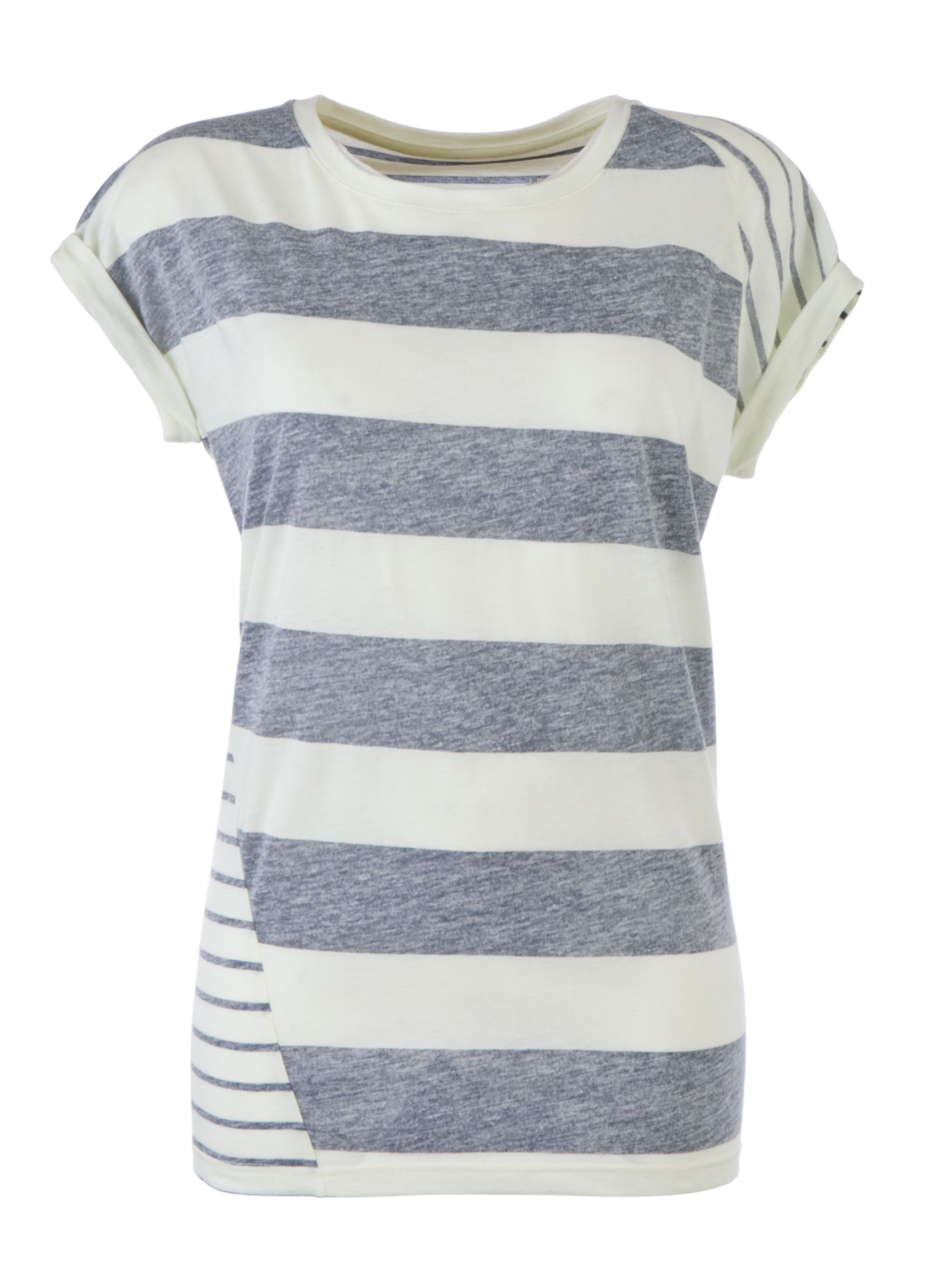 Whistles Reverse Stripe T Shirt YellowMulti 0
