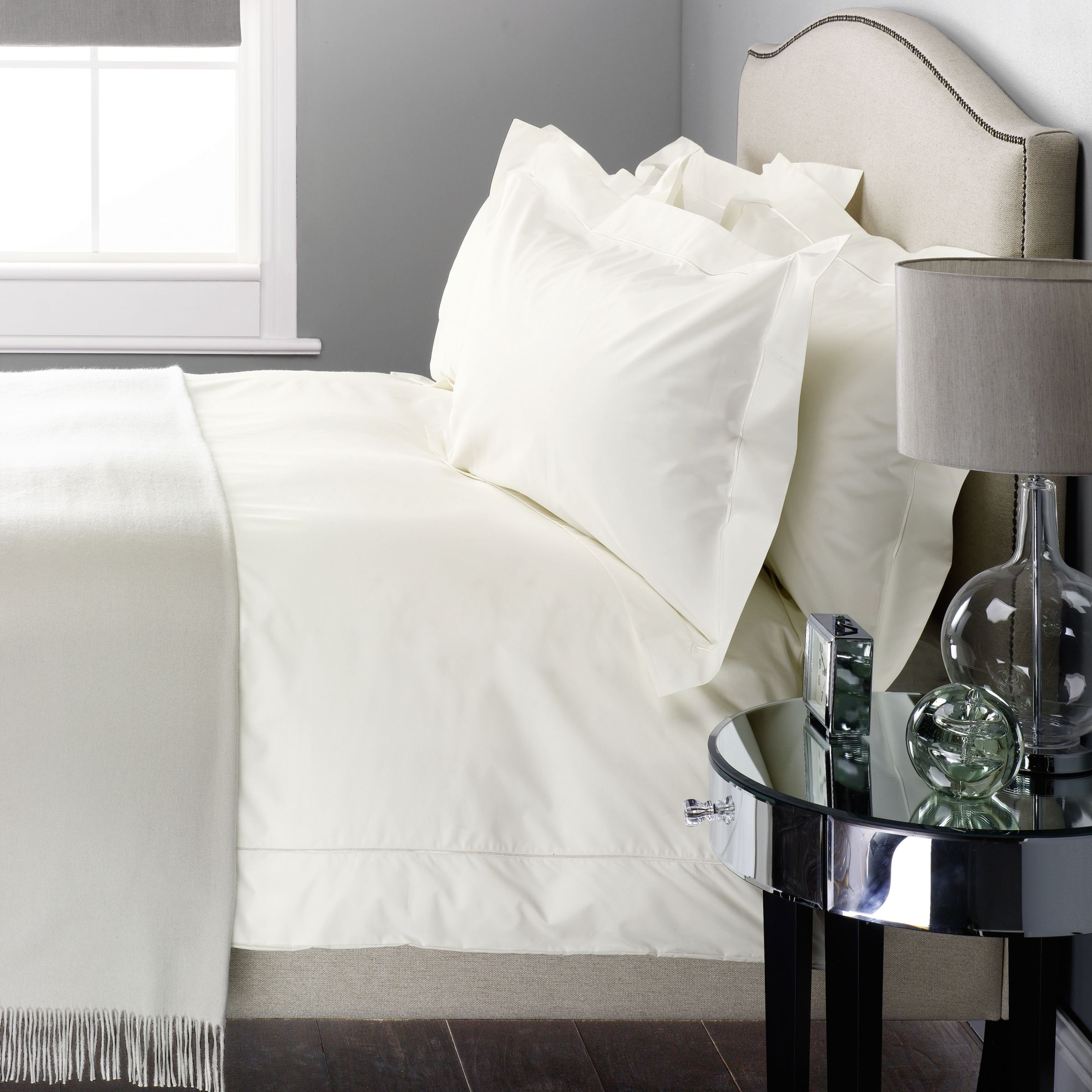 John Lewis Pima Satin Stitch Duvet Covers,