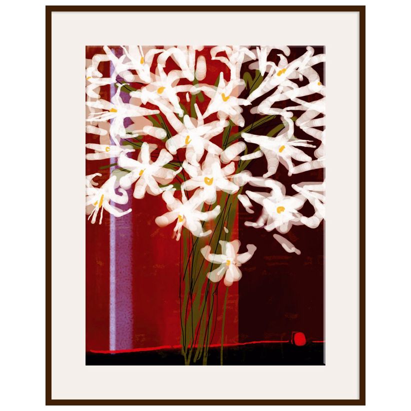 Floral Fanfare, Dark Frame, 82 x 110cm at John Lewis