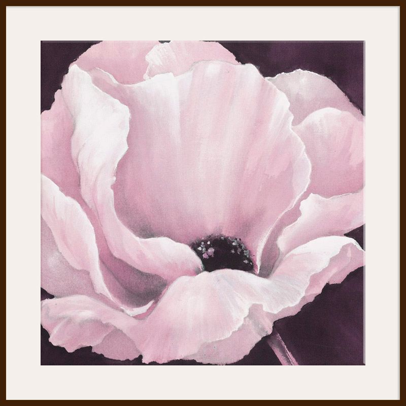 Pink Bloom, Dark Frame, 110 x 110cm at John Lewis