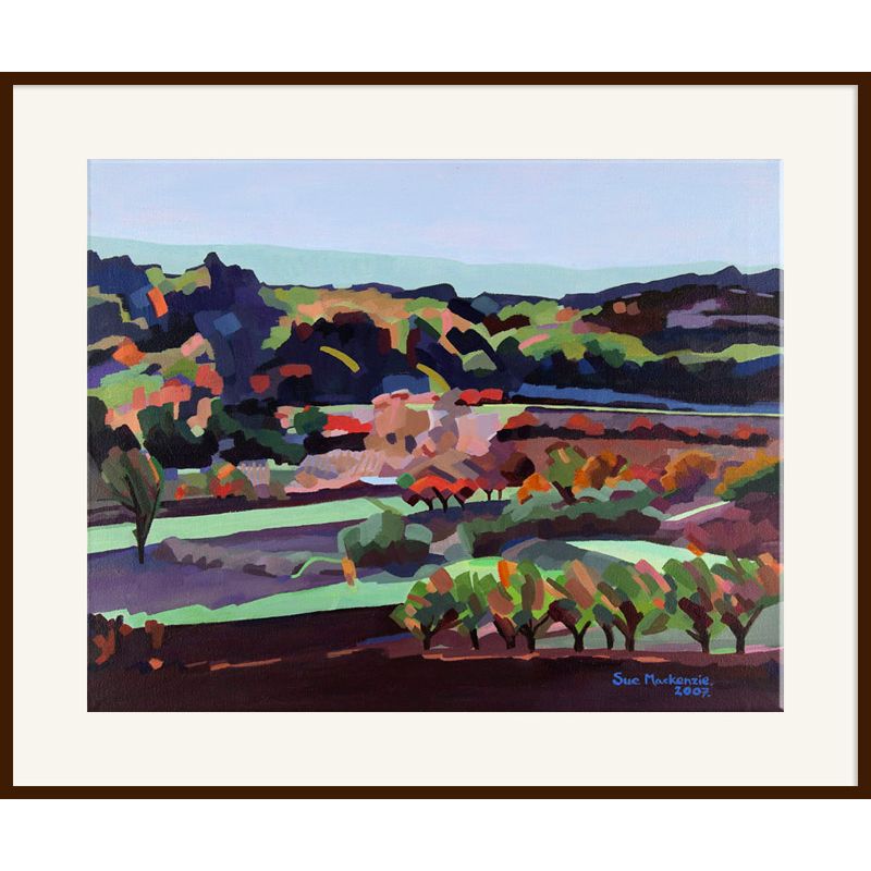 Provence Countryside, Dark Frame, 82 x 110cm at John Lewis
