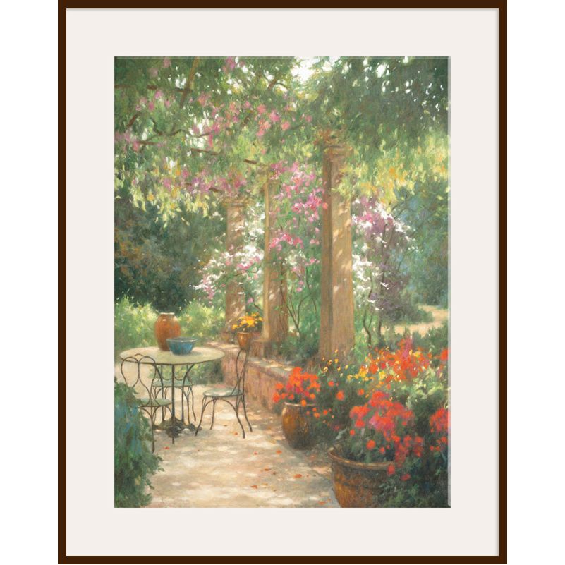 Under The Trellis, Dark Frame, 82 x 110cm at John Lewis