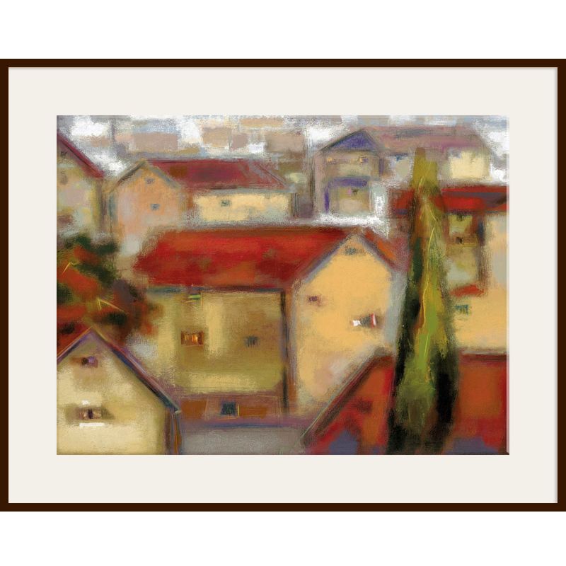 Village View, Dark Frame, 82 x 110cm at John Lewis