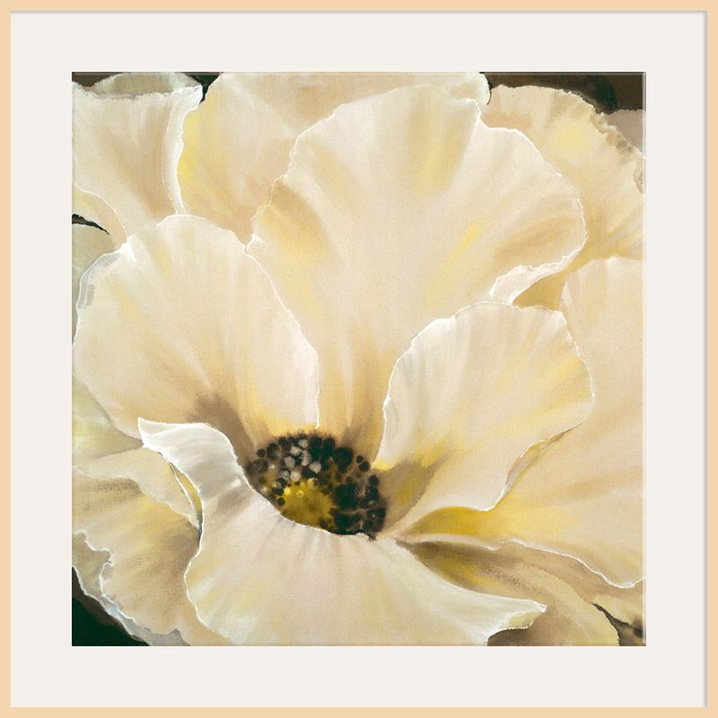 Cream Study 1, Light Frame, 110 x 110cm at John Lewis