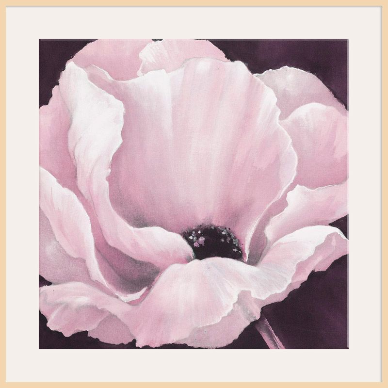 Pink Bloom, Light Frame, 110 x 110cm at John Lewis