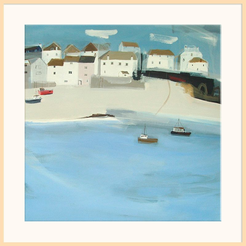 Red Boat, Light Frame, 110 x 110cm at John Lewis