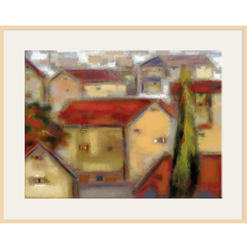 Village View, Light Frame, 82 x 110cm at John Lewis