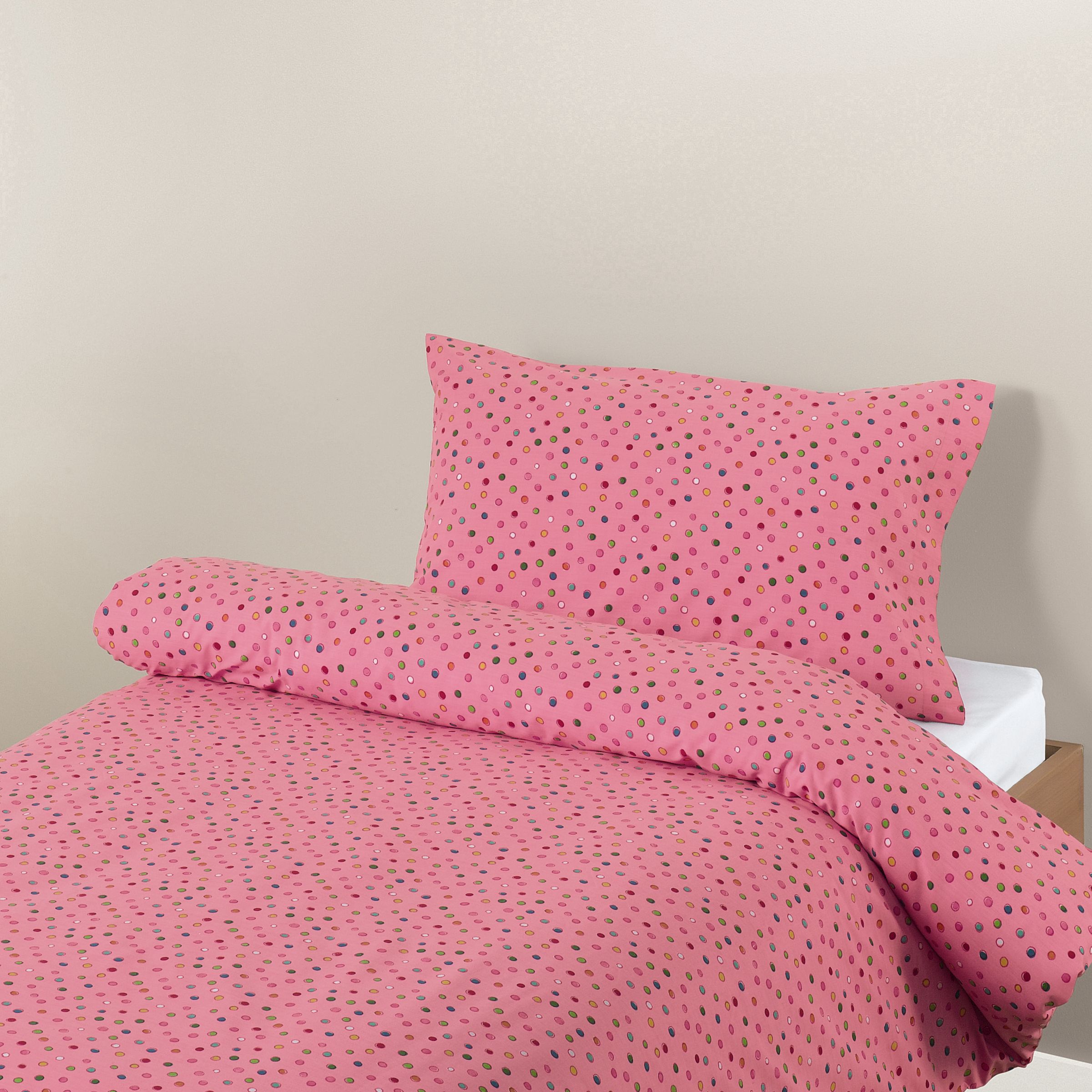 Spots Duvet Cover Sets, Pink