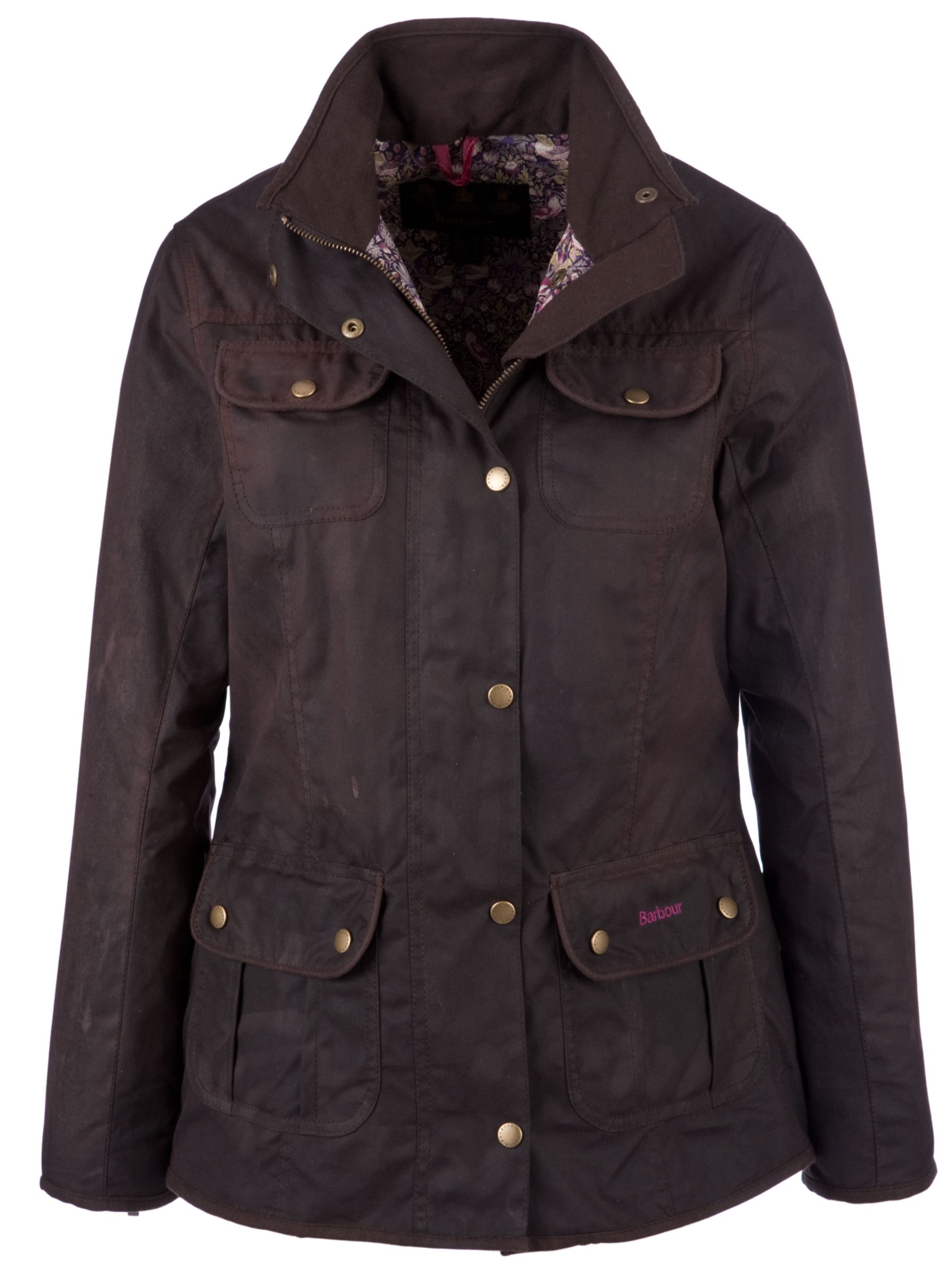 Barbour Kate Medium Weight Jacket, Red at John Lewis