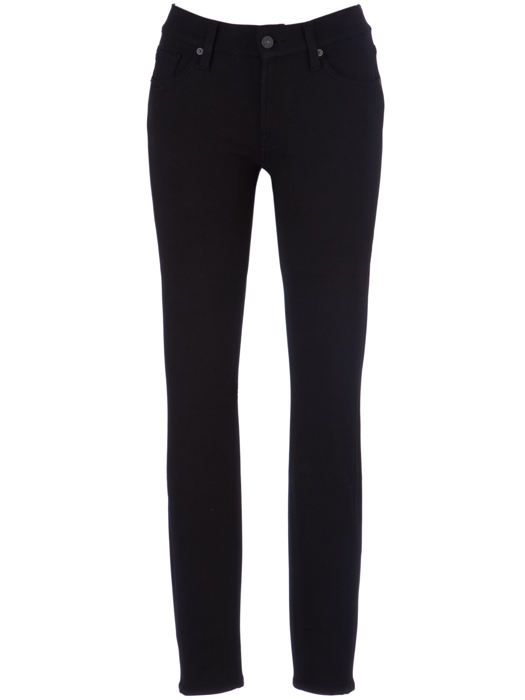 7 For All Mankind Gwenevere Double Knit Jegging, Black at John Lewis