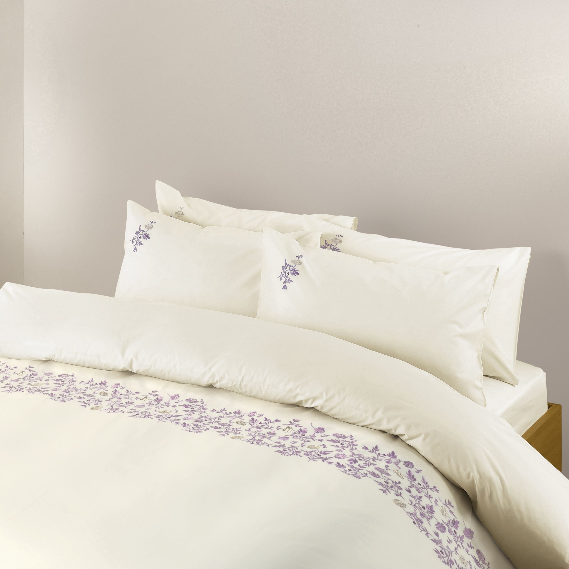 John Lewis Beatrice Duvet Covers, Purple