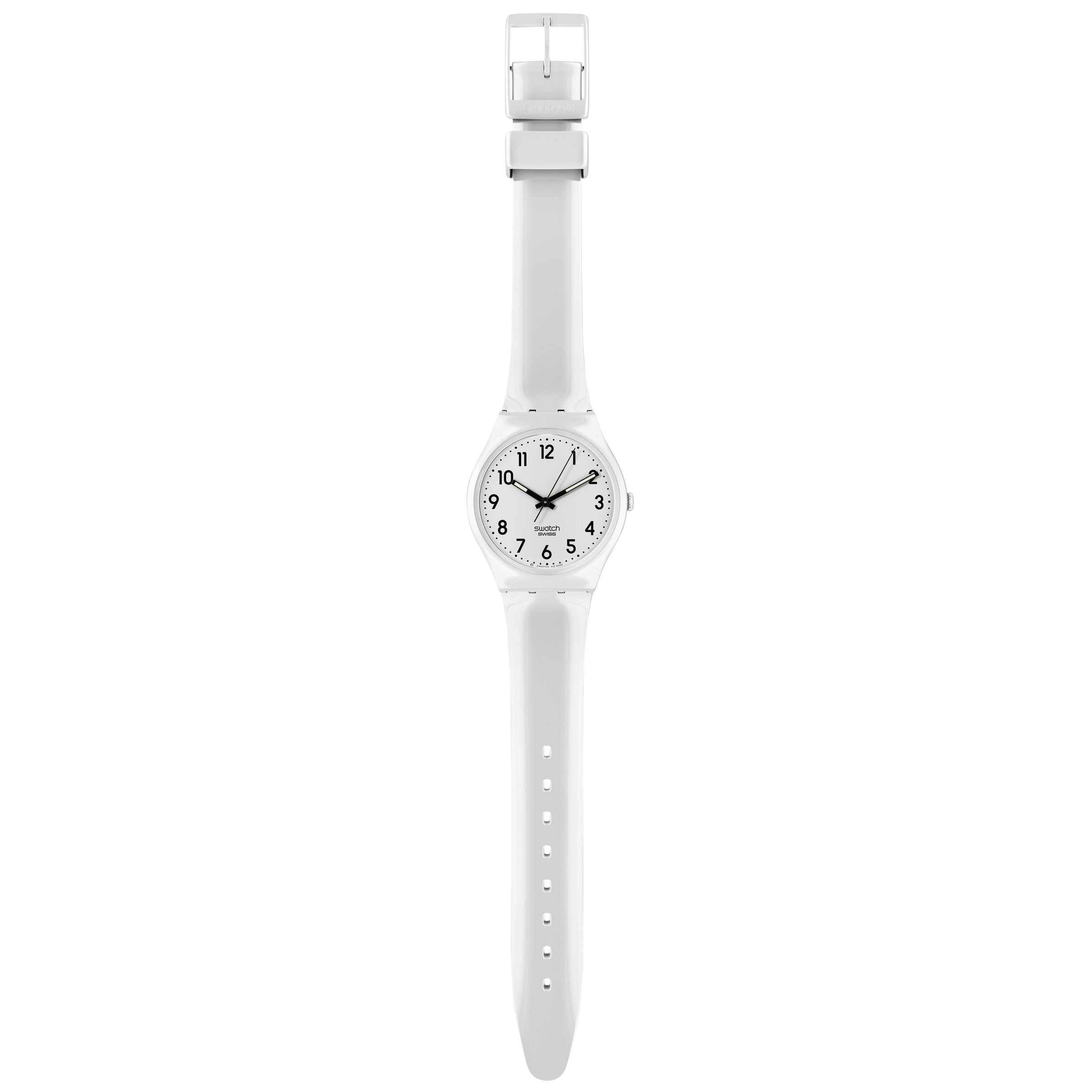 Swatch GW151 Multi-Bi Unisex Analogue Strap Watch, White