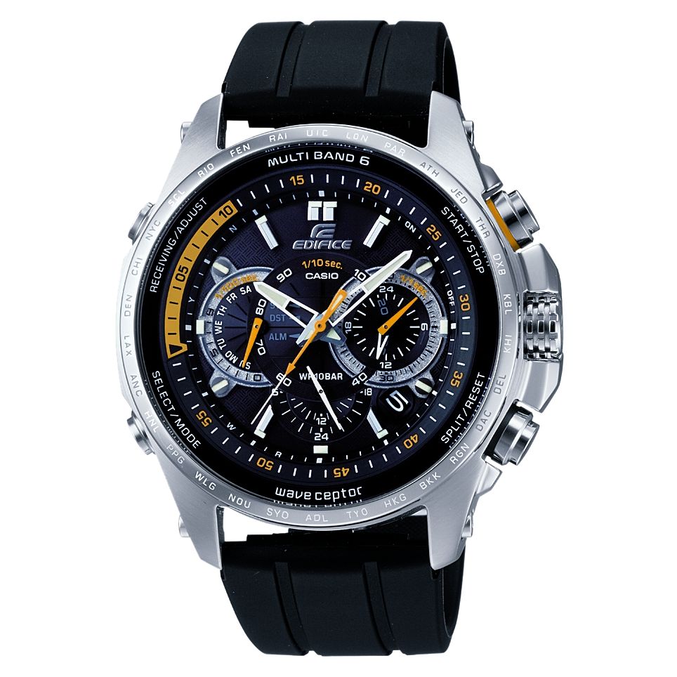 Casio G-Shock Edifice Radio Controlled Analogue Strap Watch at John Lewis