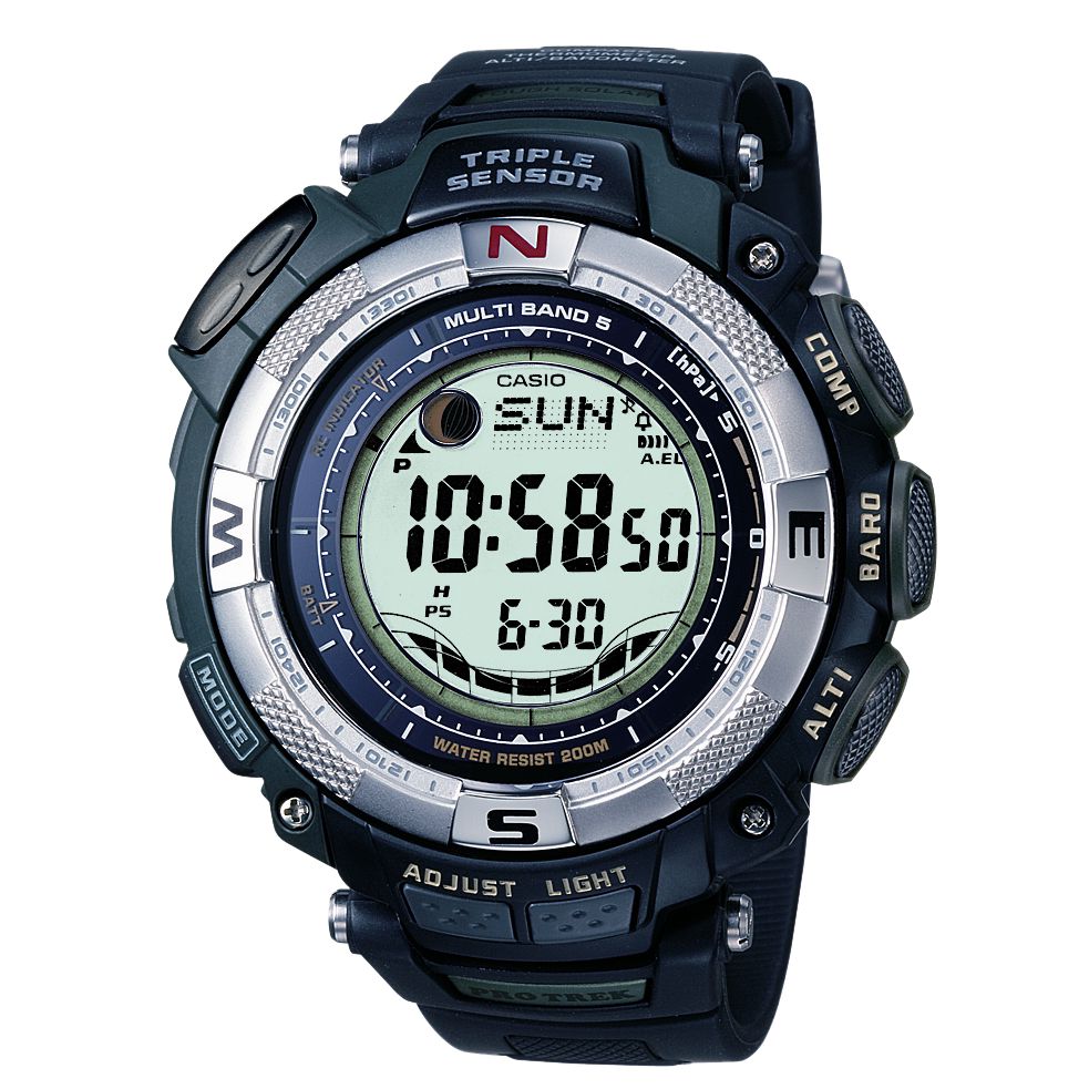 Casio PRW-1500-1VER Pro-Trek Radio Controlled Digital Strap Watch