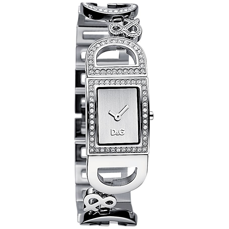 D&G DW0578 Women's Logo Bracelet Watch, Silver at John Lewis