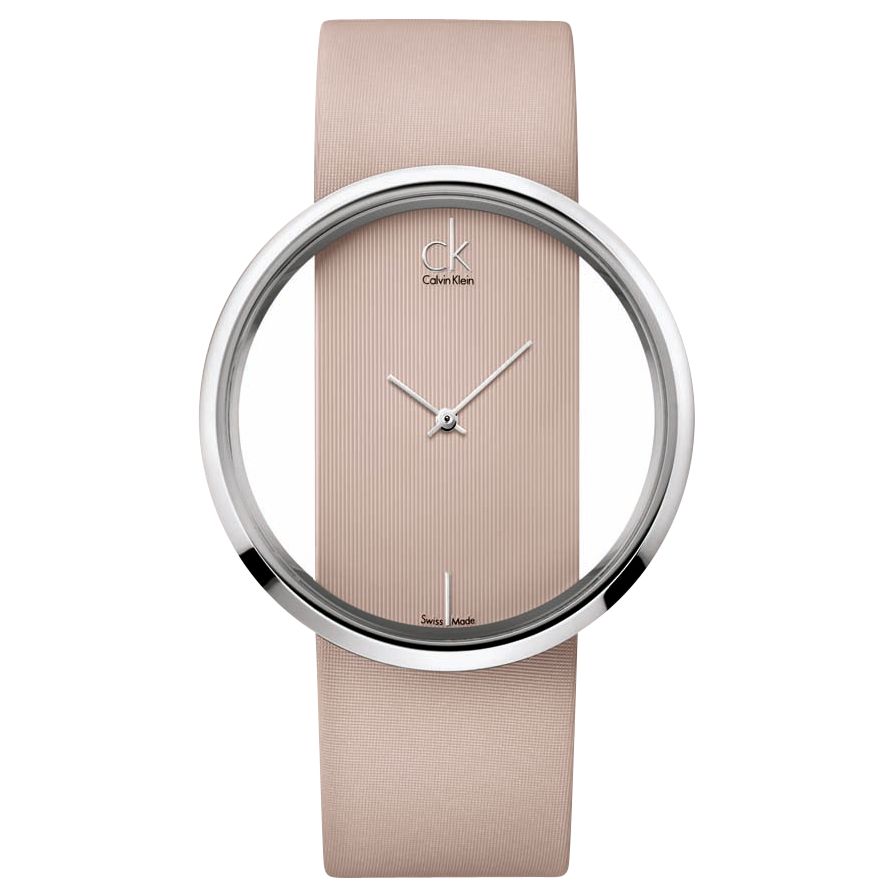 CK Calvin Klein K9423101 Women's Glam Strap Watch, Taupe at John Lewis