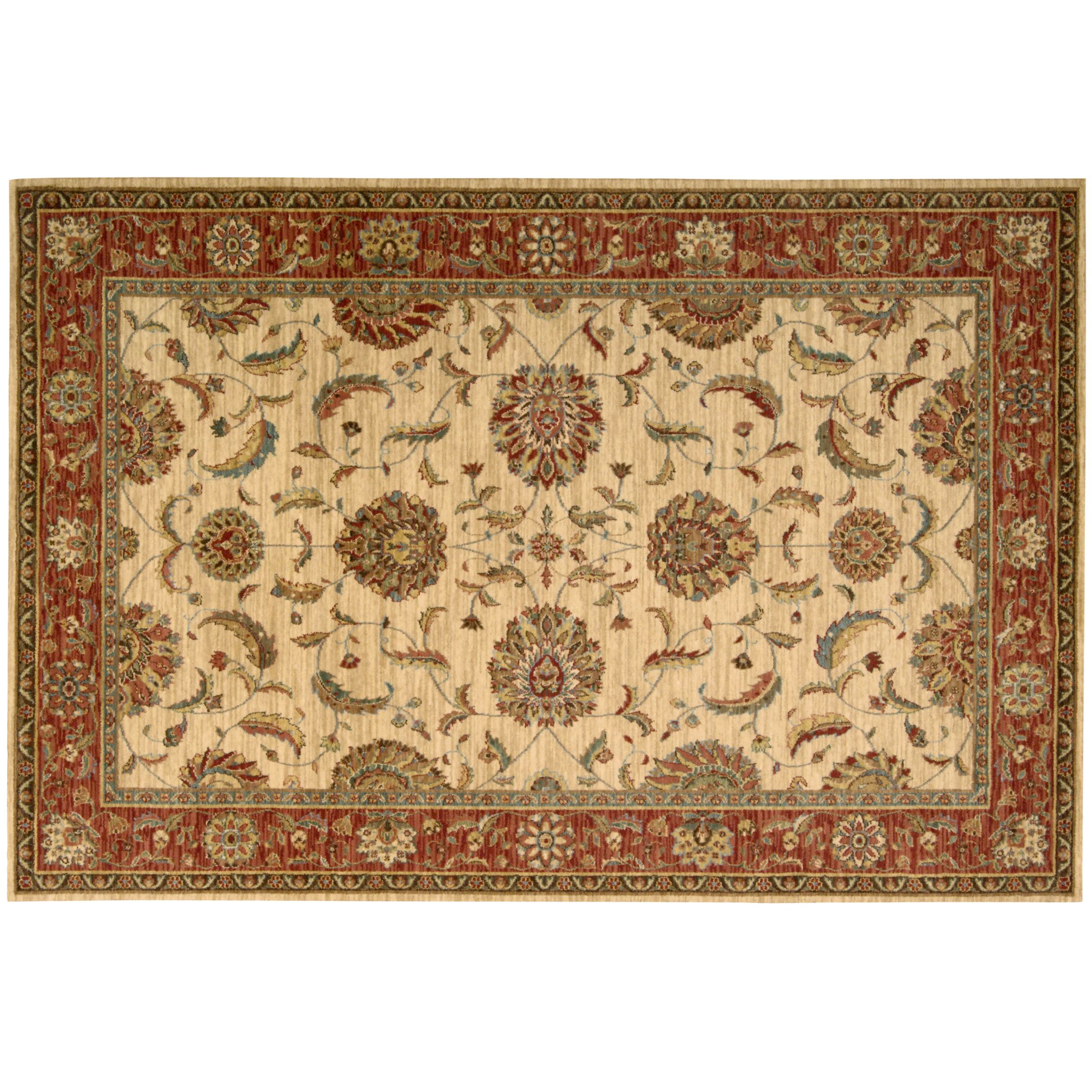 Living Treasures Rug, Ivory/Rust, L290 x W229cm at JohnLewis