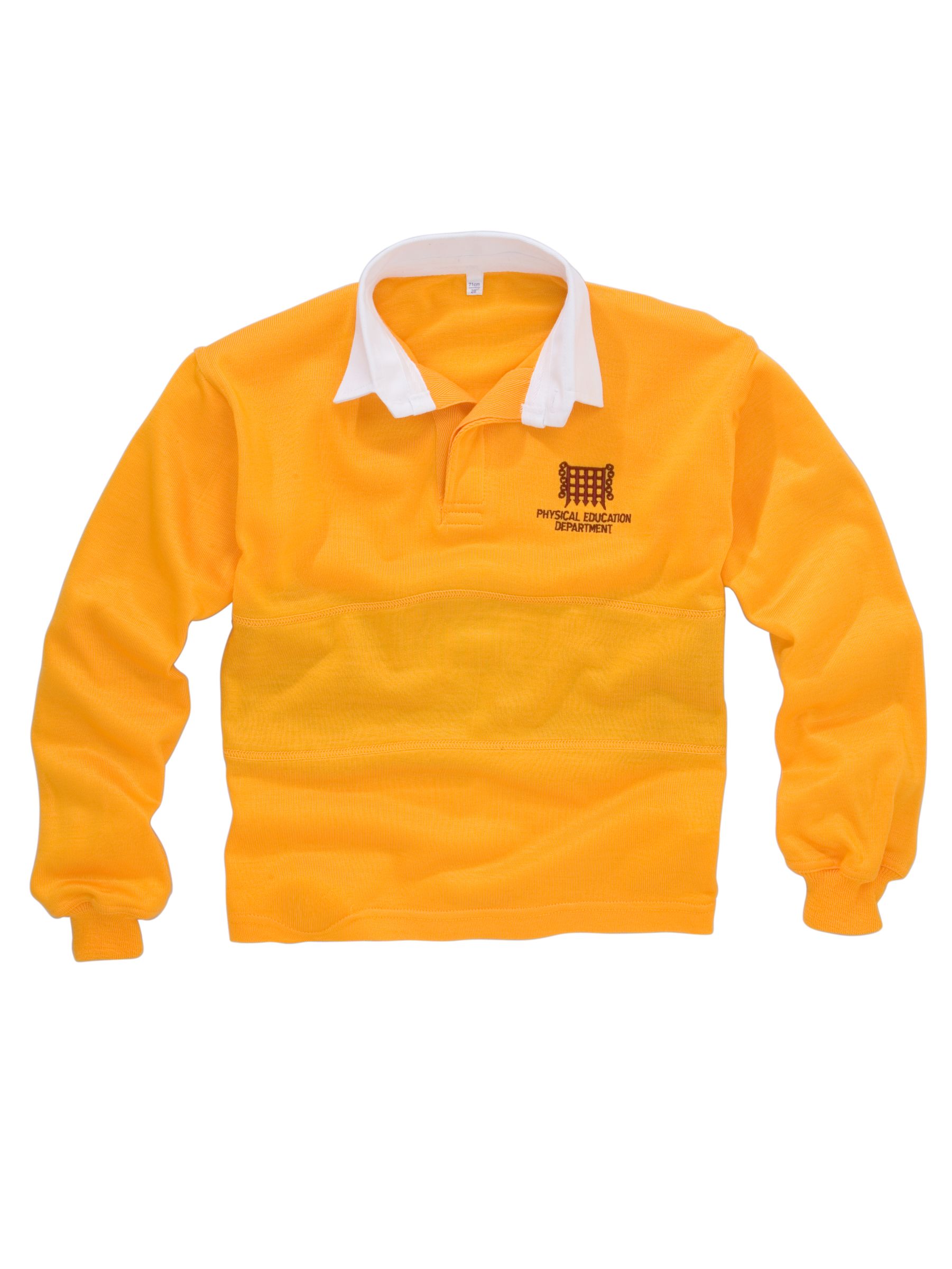 Romsey School Unisex Rugby Shirt, Amber